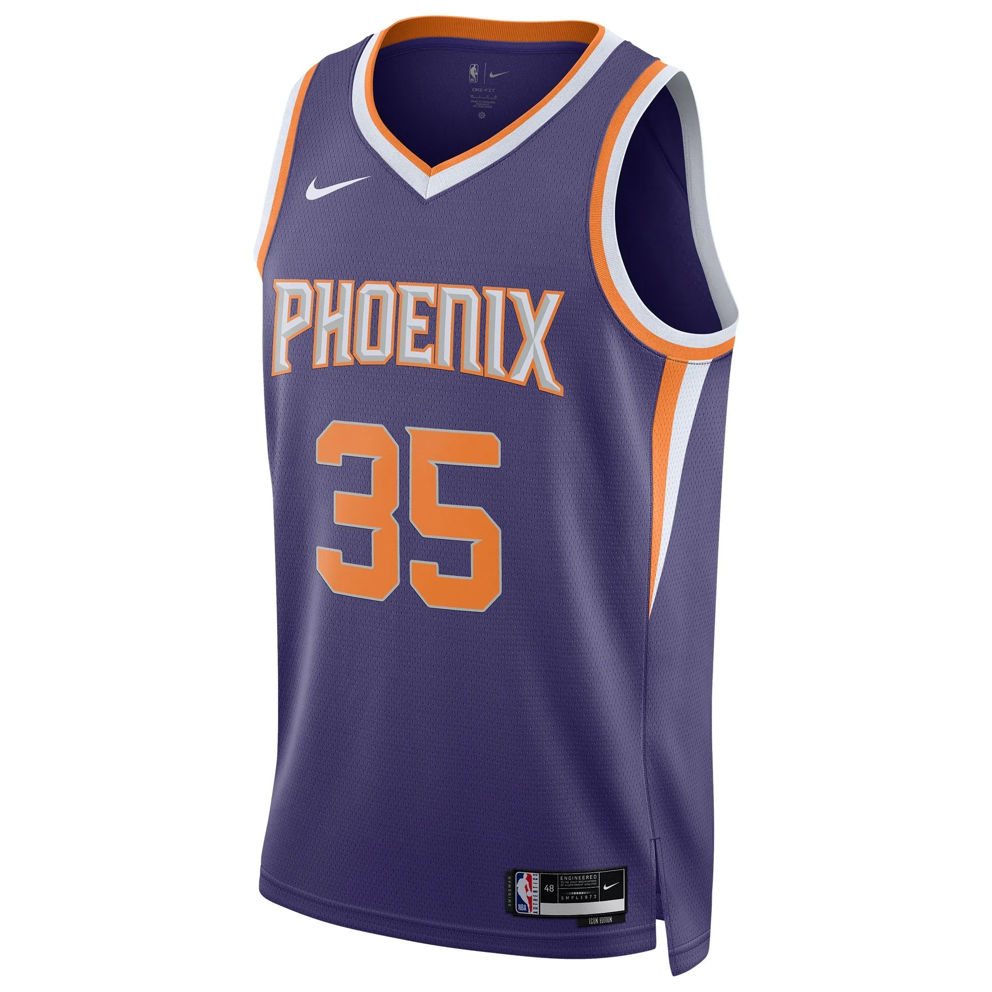 Kevin Durant Phoenix Suns  Unisex Swingman Jersey - Icon Edition - Purple