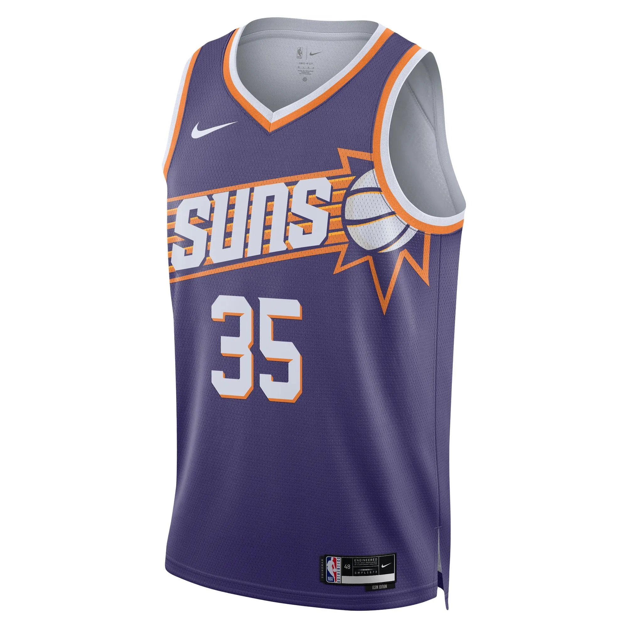 Kevin Durant Phoenix Suns  Unisex Swingman Jersey - Icon Edition - Purple