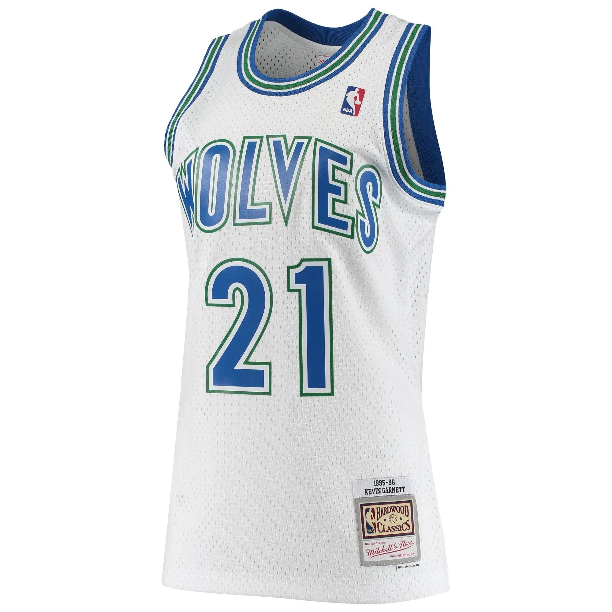 Kevin Garnett Minnesota Timberwolves Mitchell & Ness 1995/96 Hardwood Classics Swingman Jersey - White