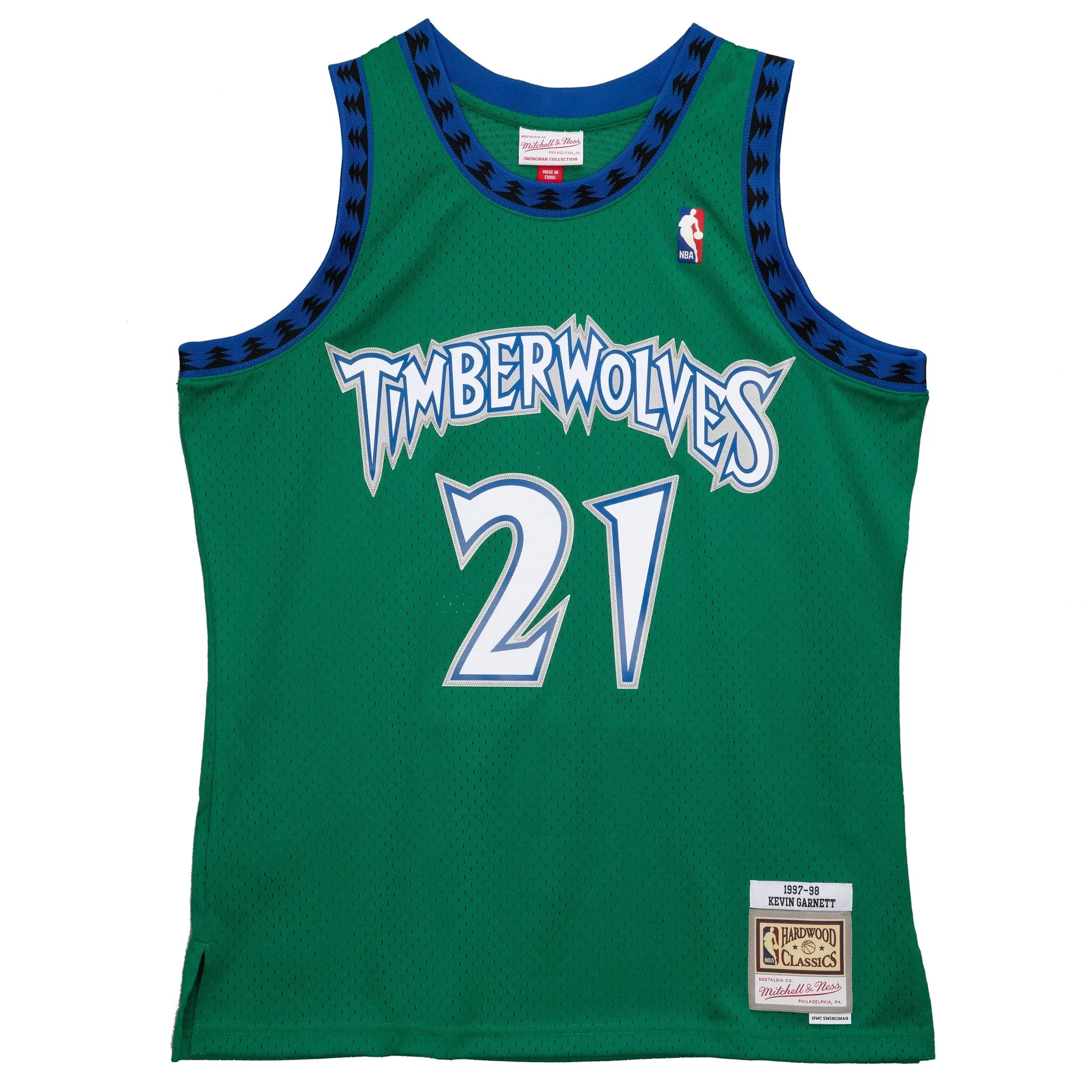 Kevin Garnett Minnesota Timberwolves Mitchell & Ness 1997/98 Hardwood Classics Reload 2.0 Swingman Jersey - Green