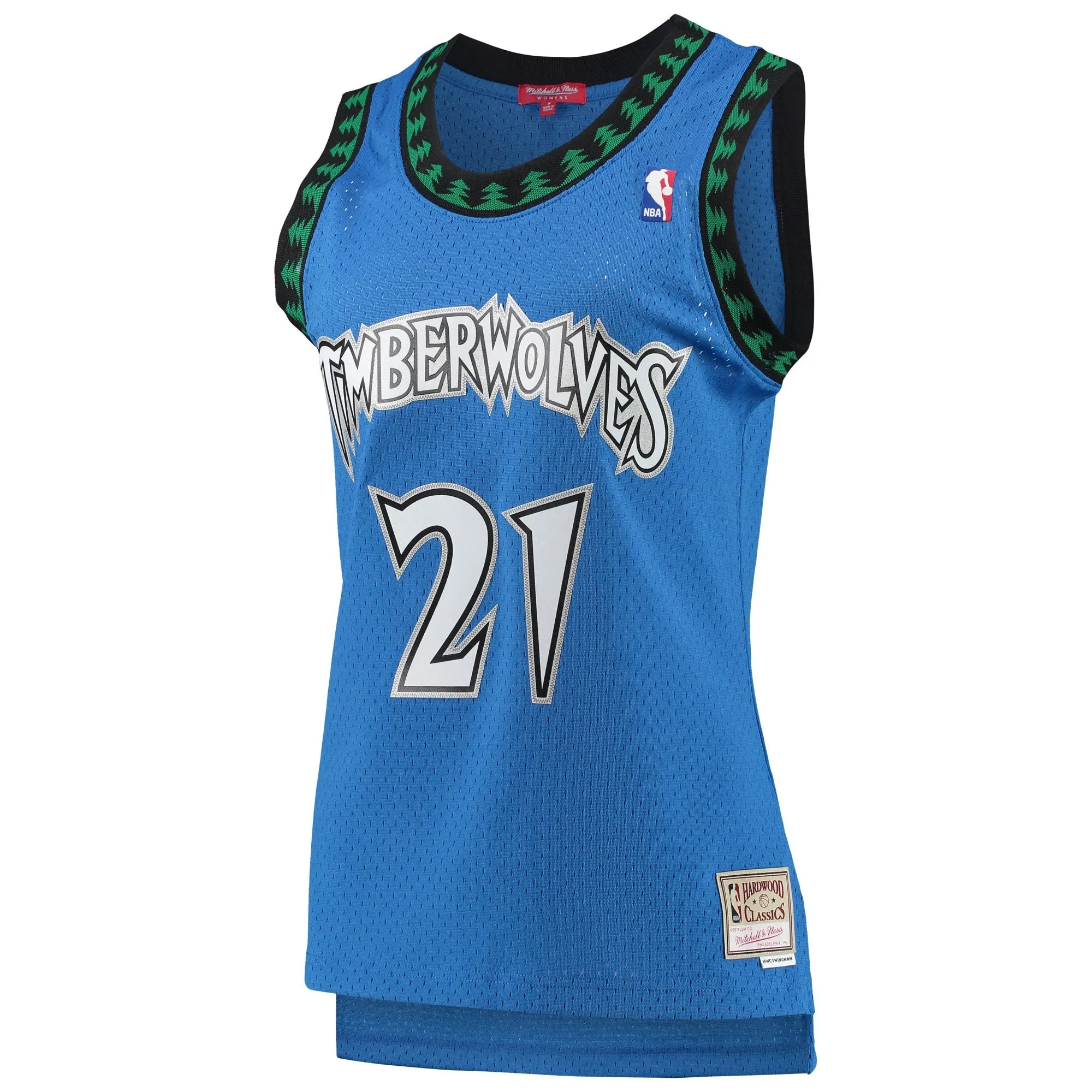 Kevin Garnett Minnesota Timberwolves Mitchell & Ness Women's  Hardwood Classics Swingman Jersey - Blue