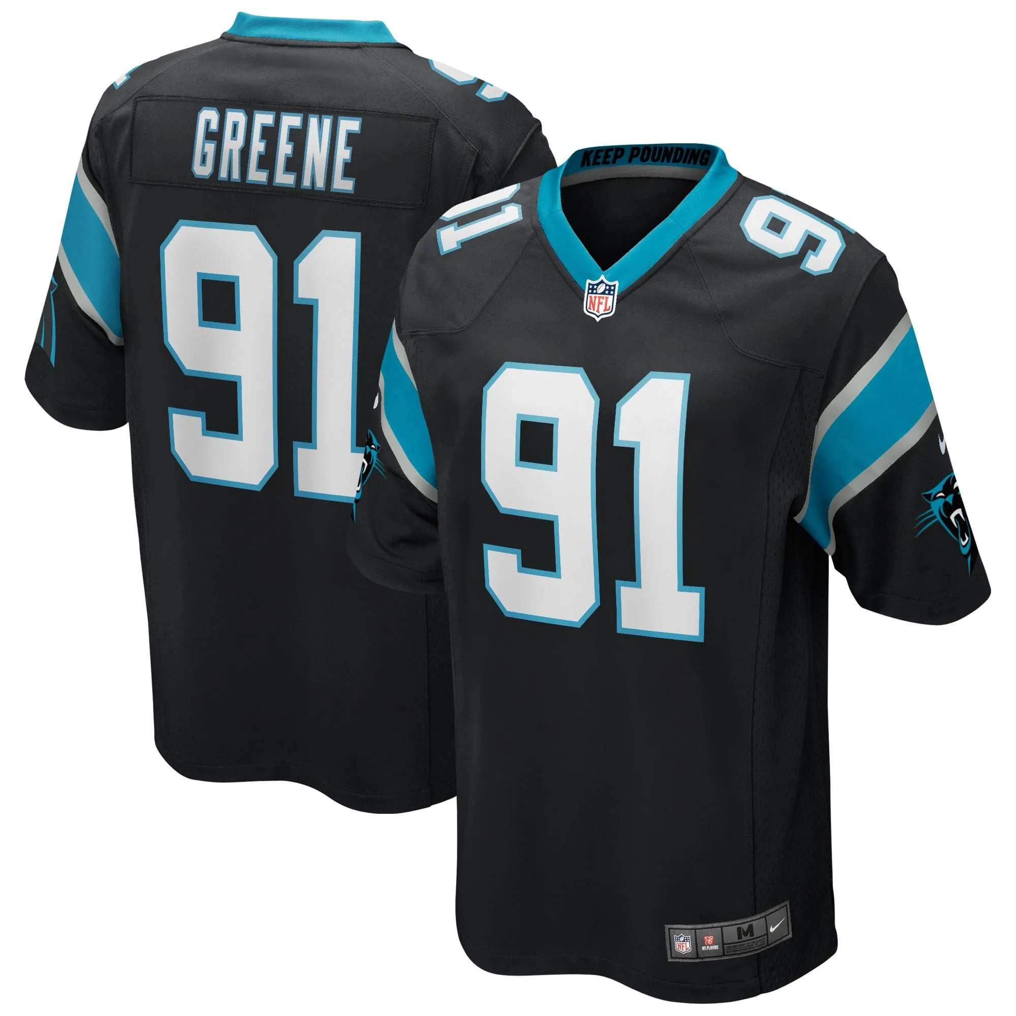 Kevin Greene Carolina Panthers  Game Retired Player Jersey - Black