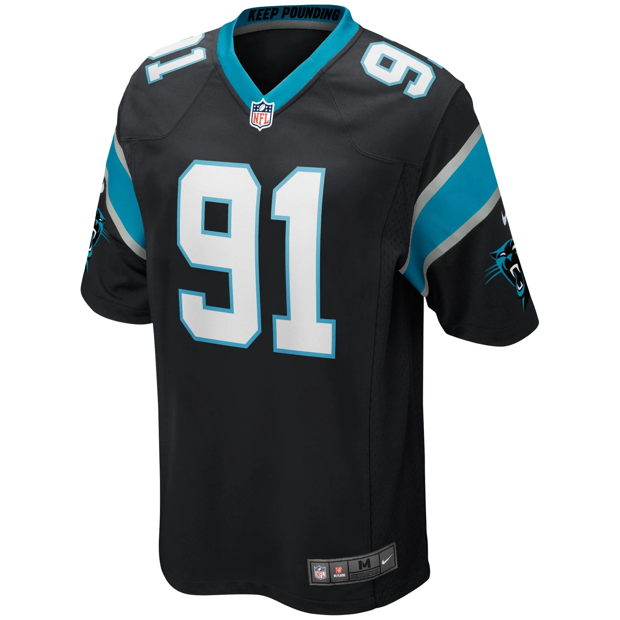 Kevin Greene Carolina Panthers  Game Retired Player Jersey - Black