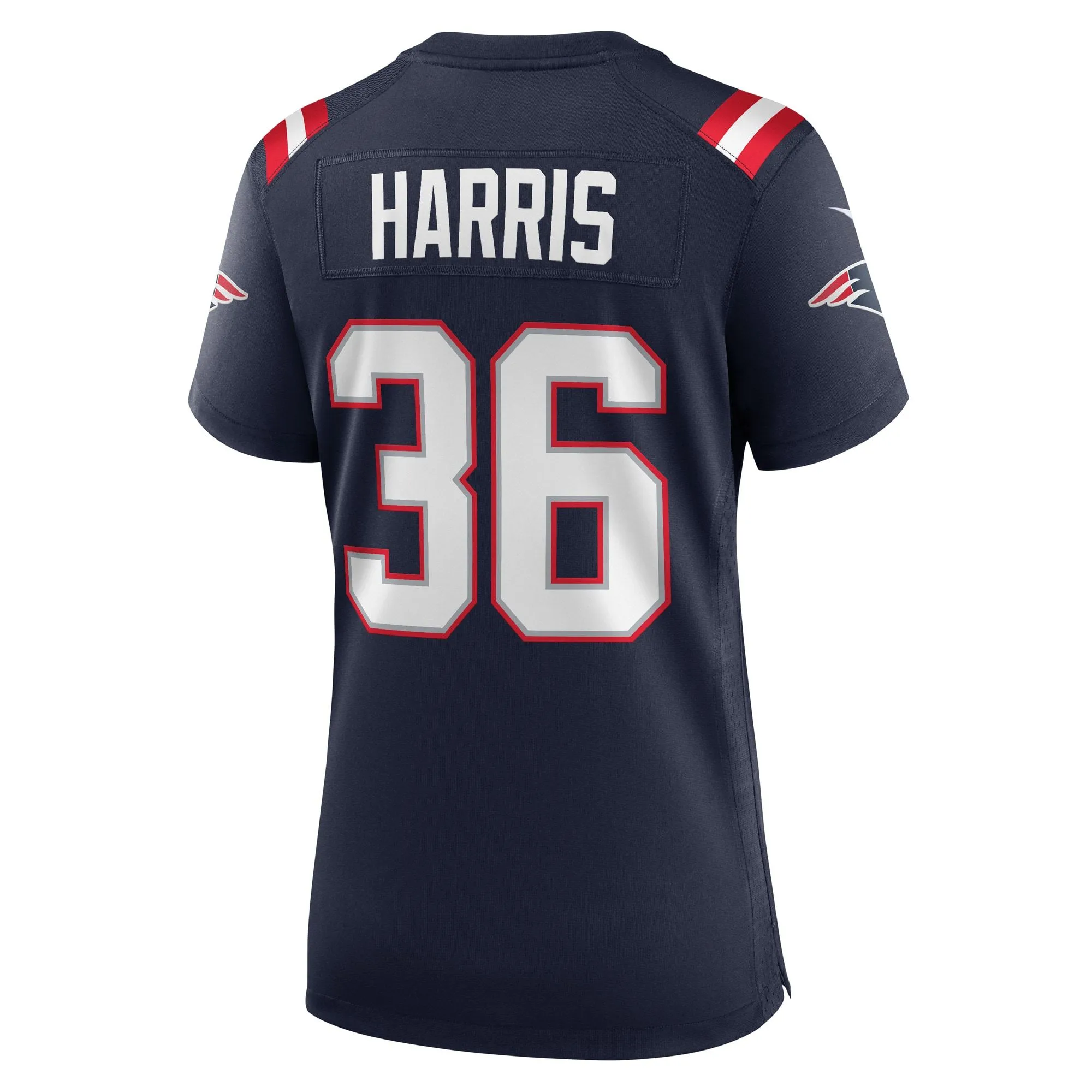 Kevin Harris New England Patriots  Women's Game Player Jersey - Navy