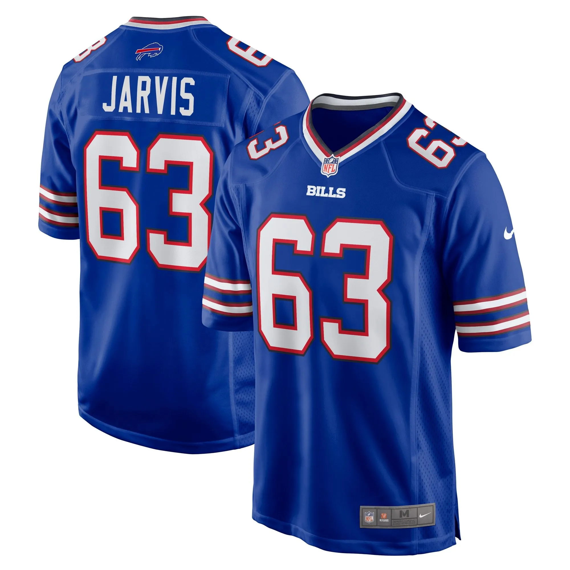 Kevin Jarvis Buffalo Bills  Team Game Jersey -  Royal