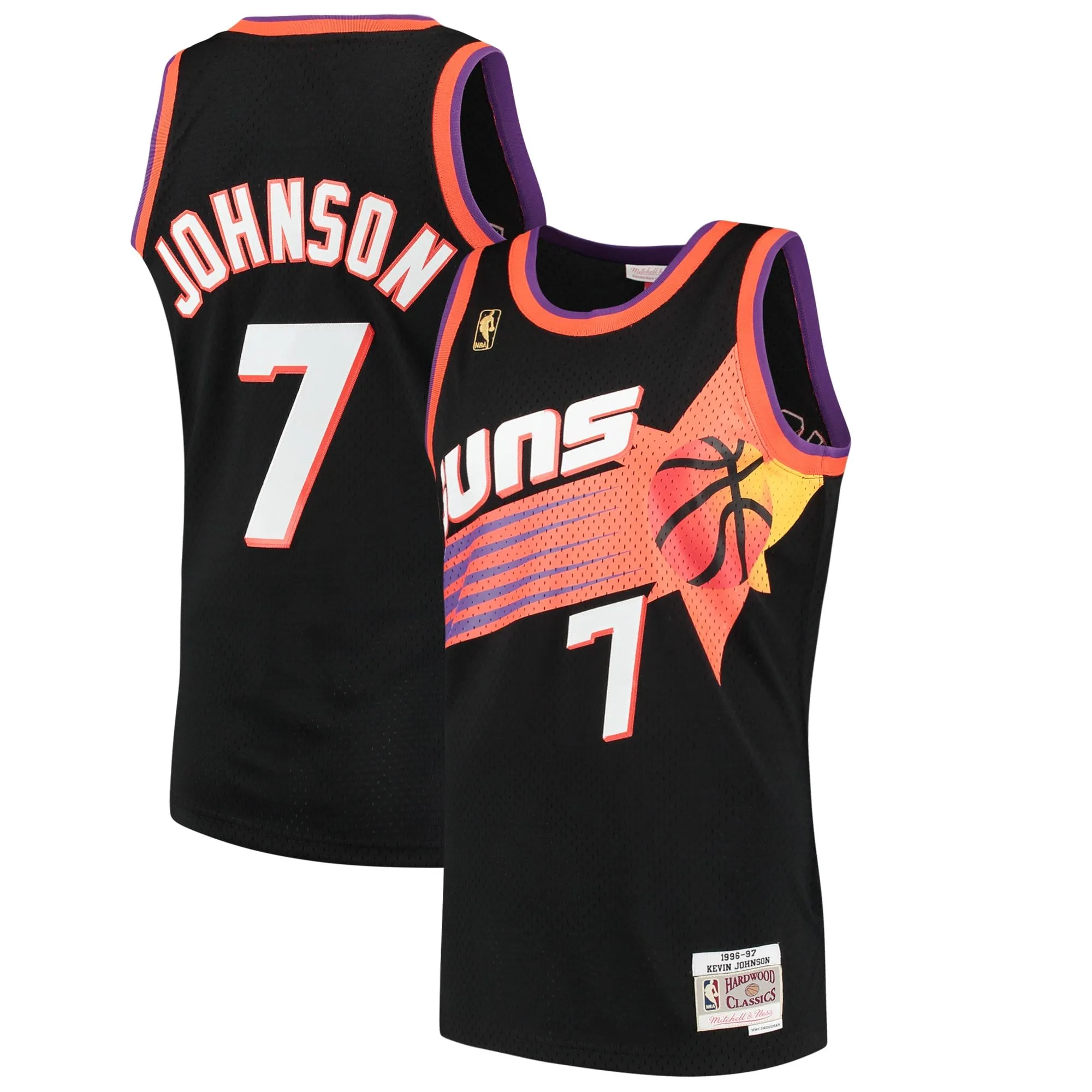 Kevin Johnson Phoenix Suns Mitchell & Ness 1996/97 Hardwood Classics Swingman Jersey - Black