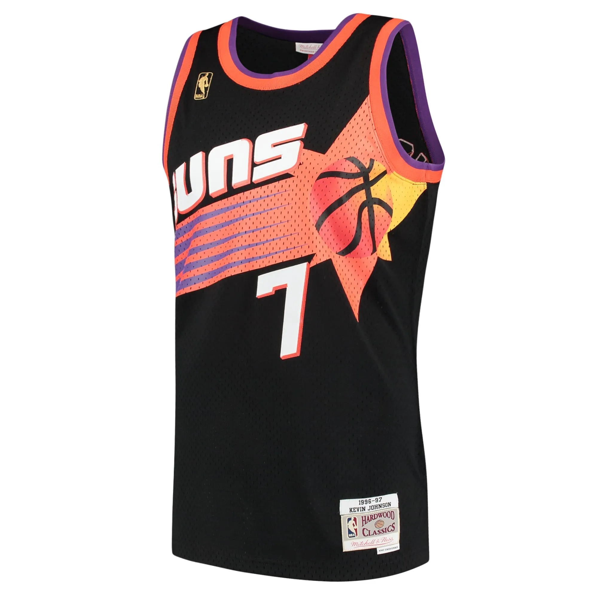 Kevin Johnson Phoenix Suns Mitchell & Ness 1996/97 Hardwood Classics Swingman Jersey - Black