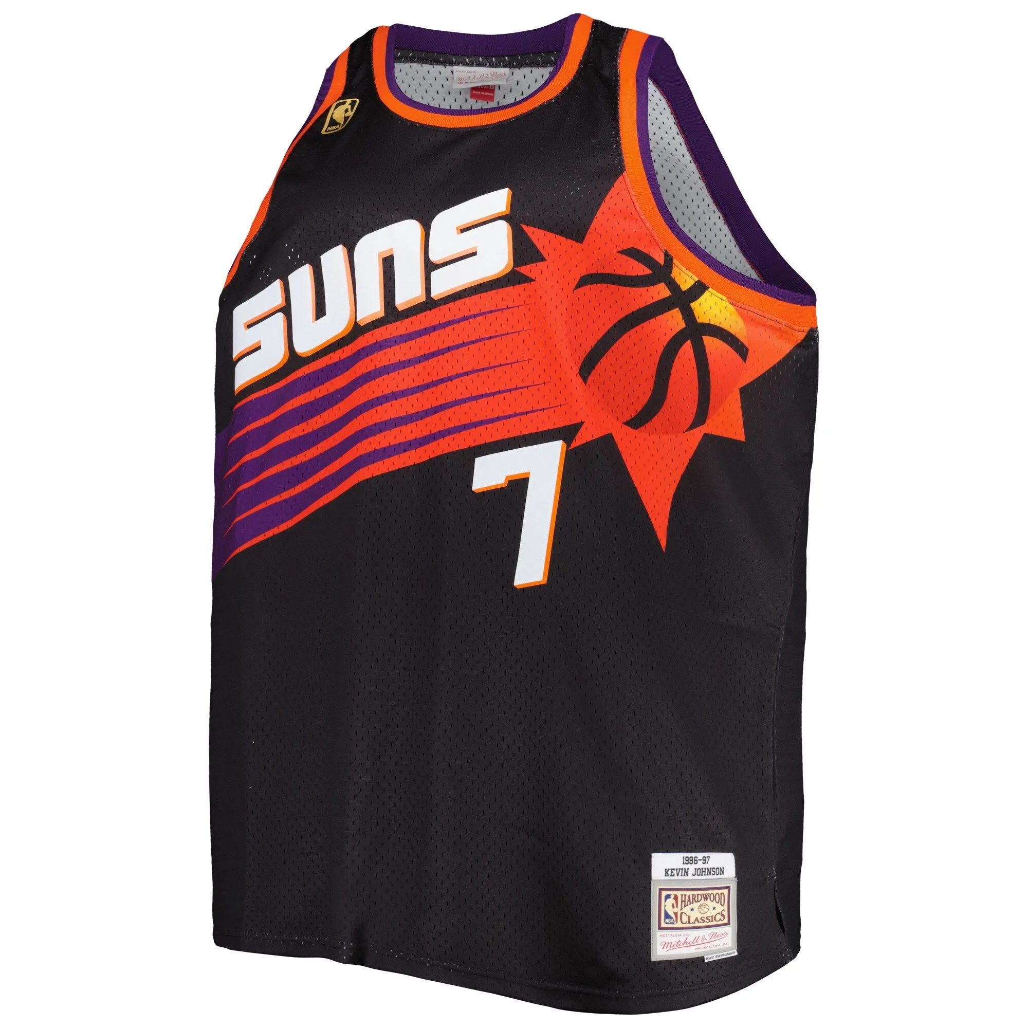 Kevin Johnson Phoenix Suns Mitchell & Ness Big & Tall Hardwood Classics 1996/97 Swingman Jersey - Black