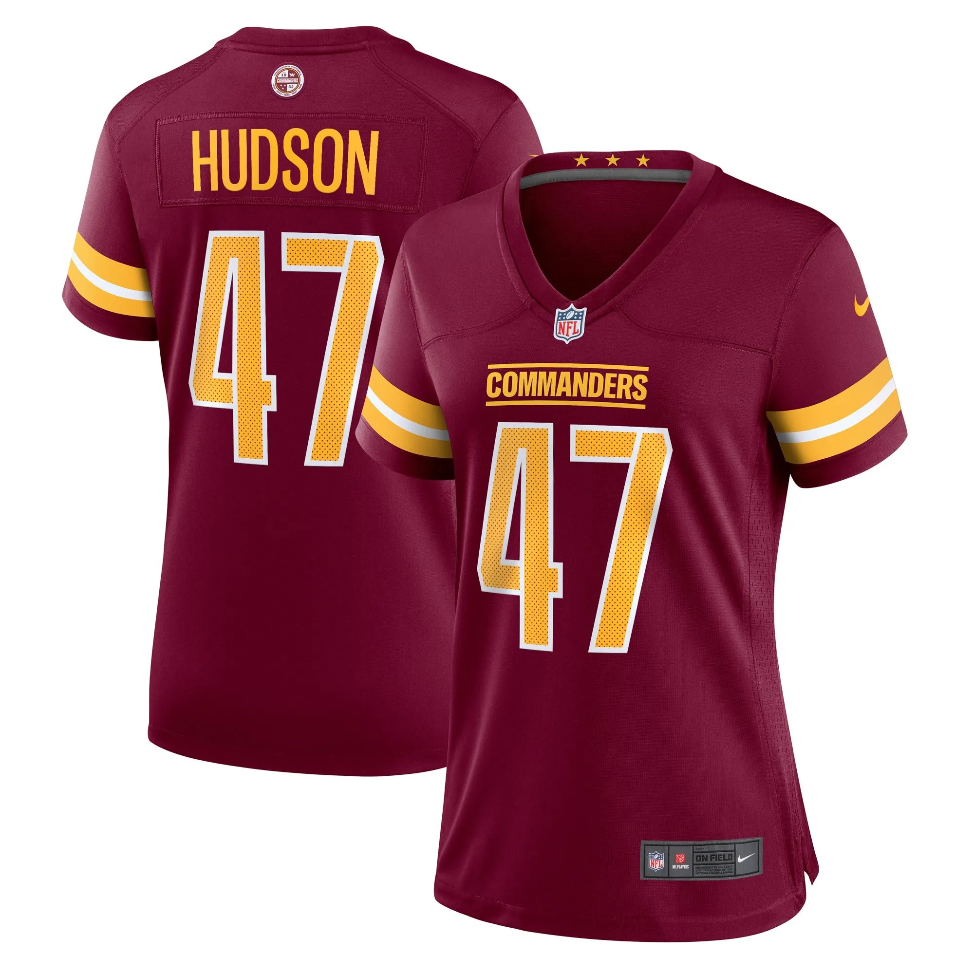 Khaleke Hudson Washington Commanders  Women's  Game Jersey -  Burgundy