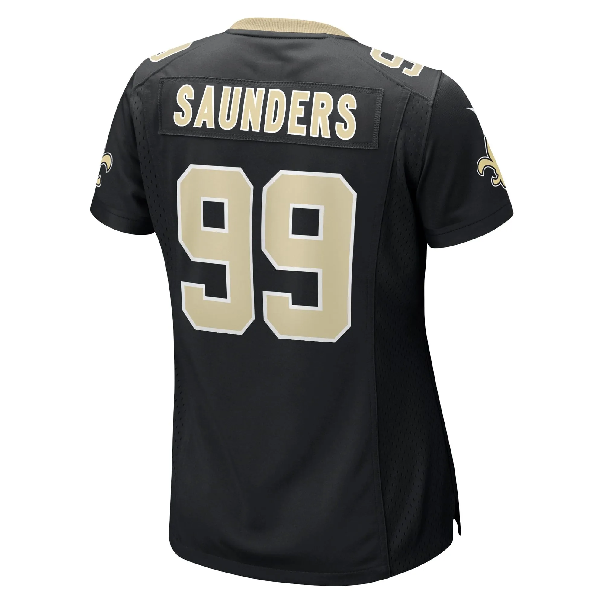 Khalen Saunders New Orleans Saints  Women's Game Jersey - Black