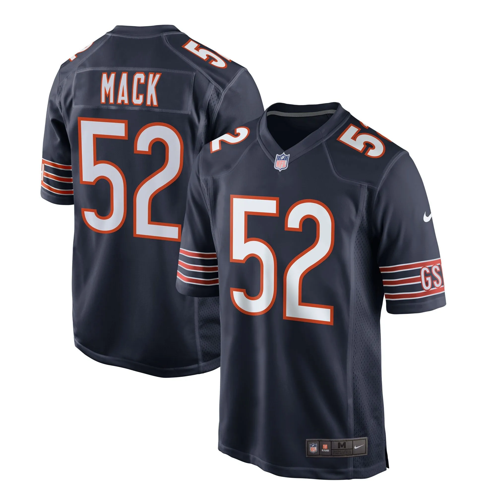 Khalil Mack Chicago Bears  Game Player Jersey - Navy