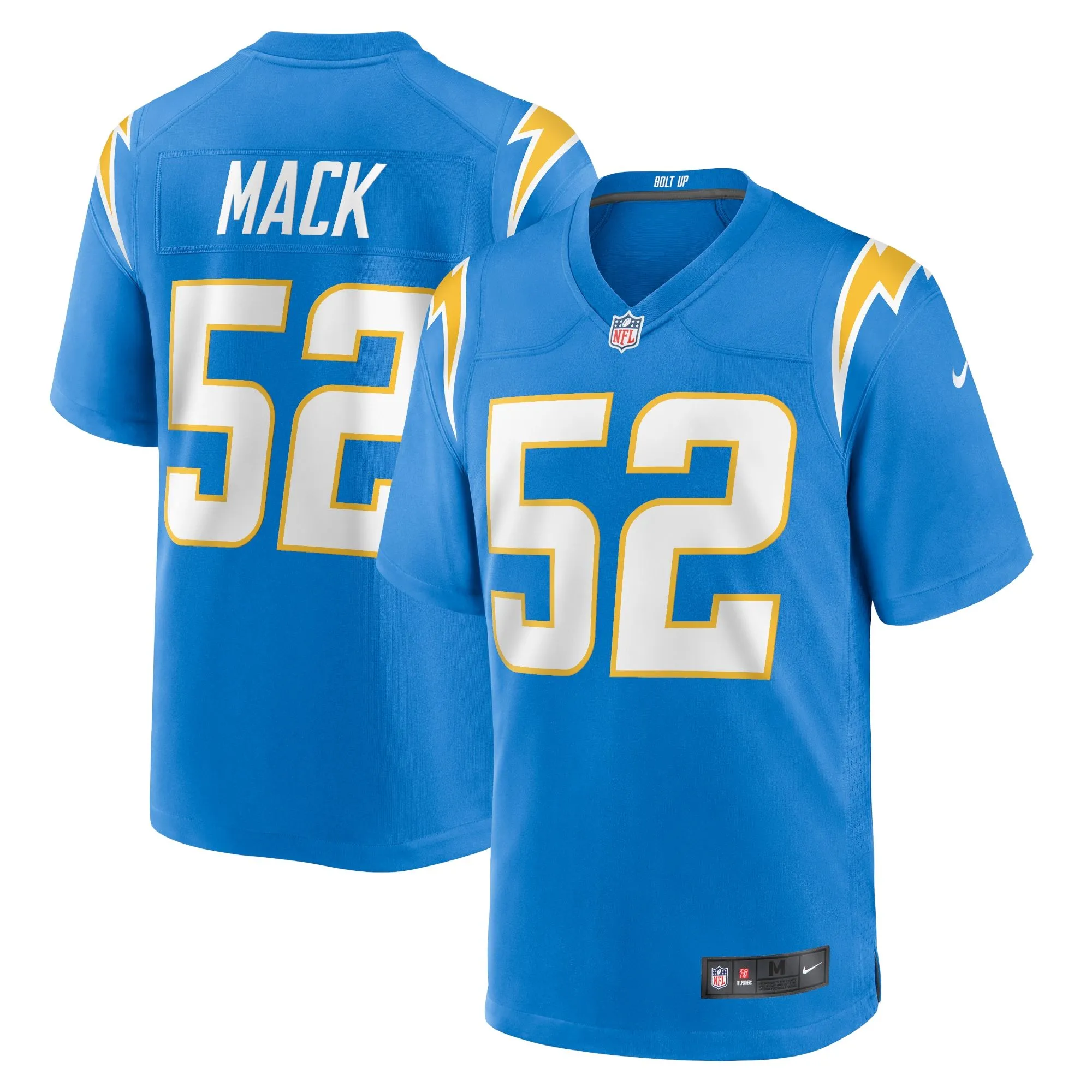 Khalil Mack Los Angeles Chargers  Game Jersey - Powder Blue