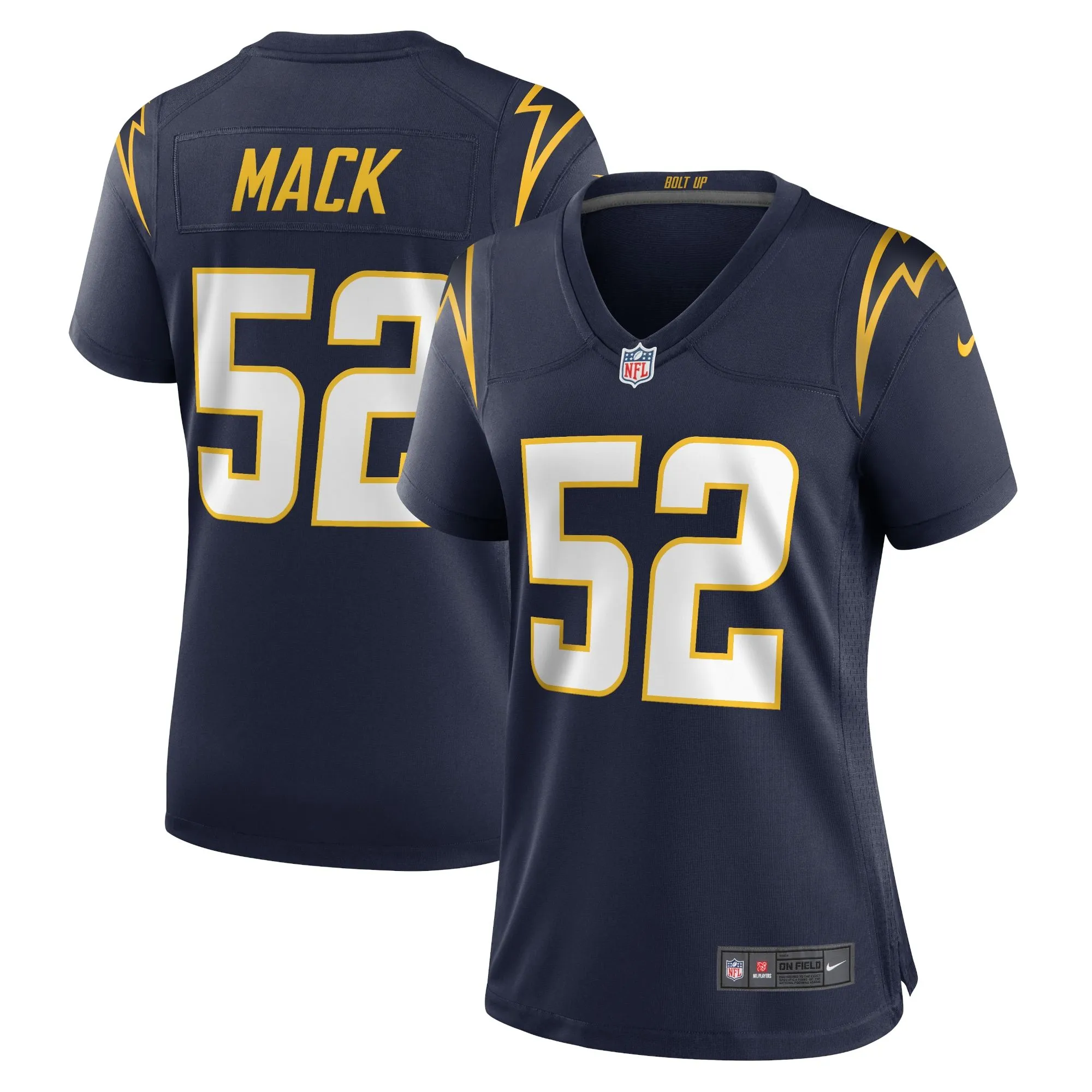 Khalil Mack Los Angeles Chargers  Women's Alternate Game Jersey - Navy