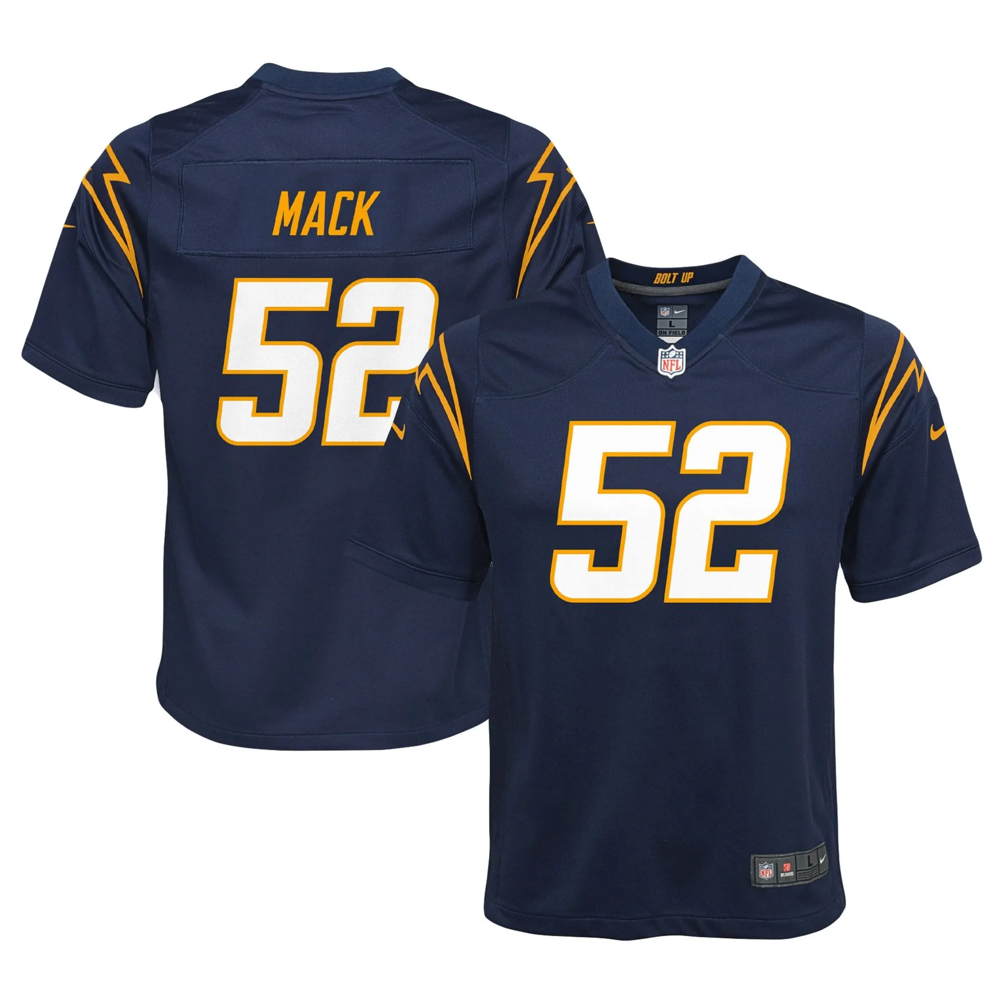 Khalil Mack Los Angeles Chargers  Youth Game Jersey - Navy