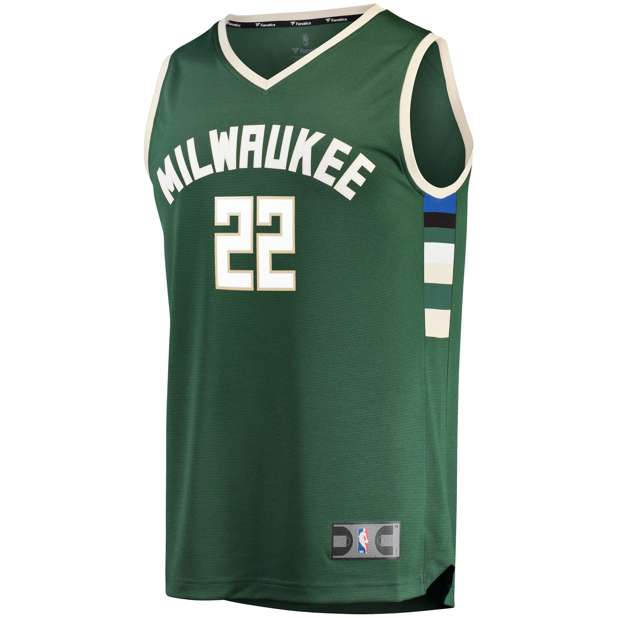 Khris Middleton Milwaukee Bucks Fanatics Branded Fast Break Road Replica Player Jersey Green - Icon Edition