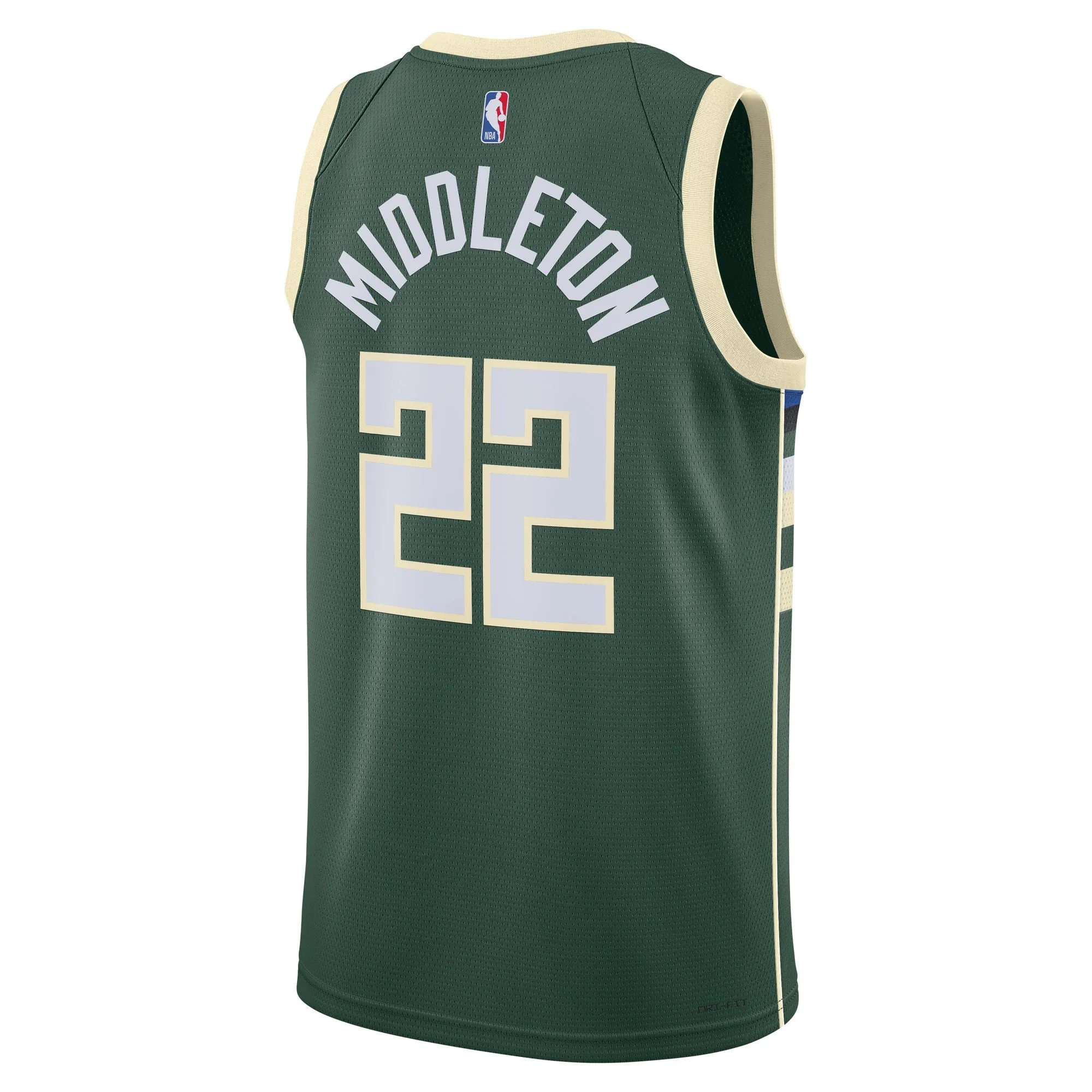 Khris Middleton Milwaukee Bucks  Unisex Swingman Jersey - Icon Edition - Hunter Green