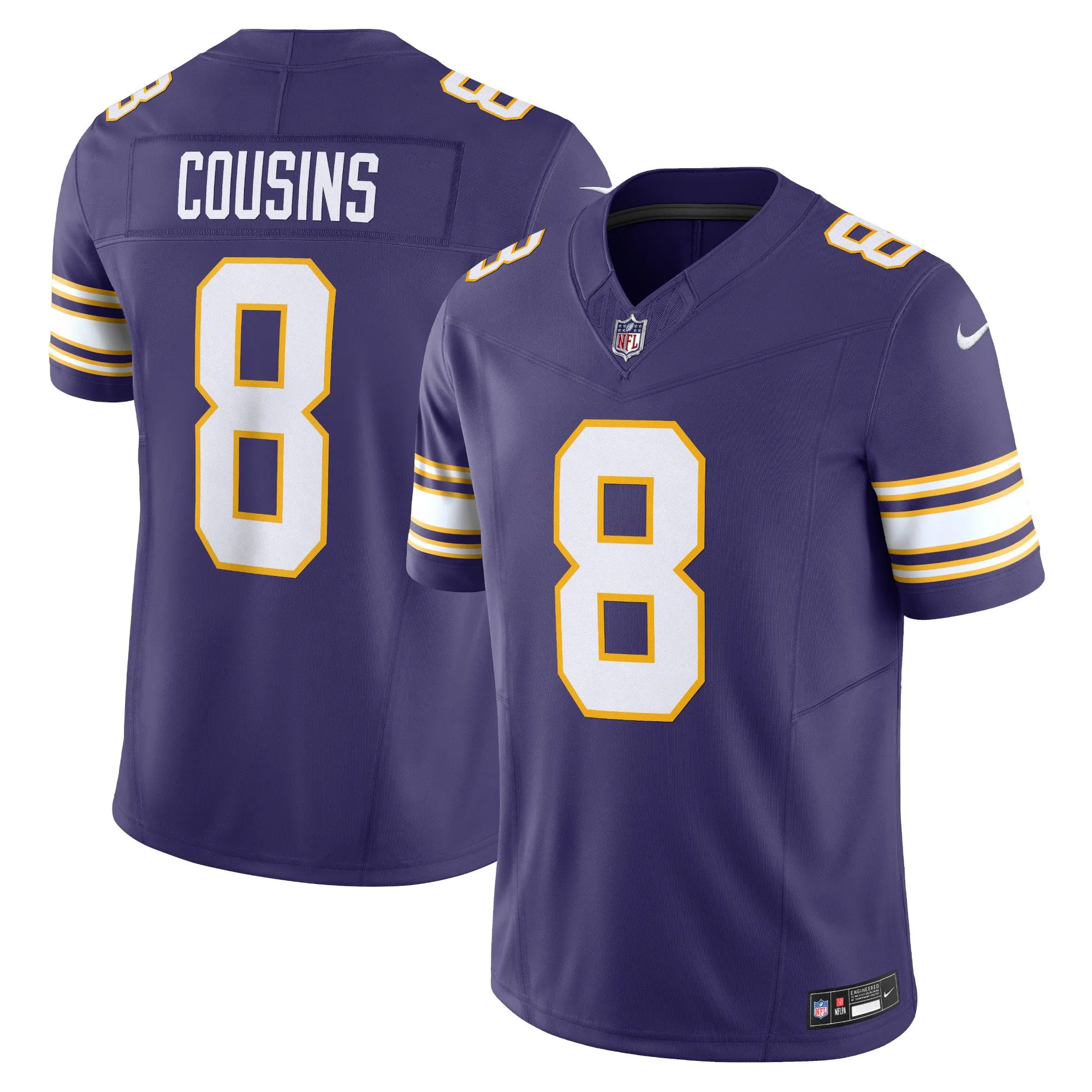 Kirk Cousins Minnesota Vikings  Vapor F.U.S.E. Limited Jersey - Purple