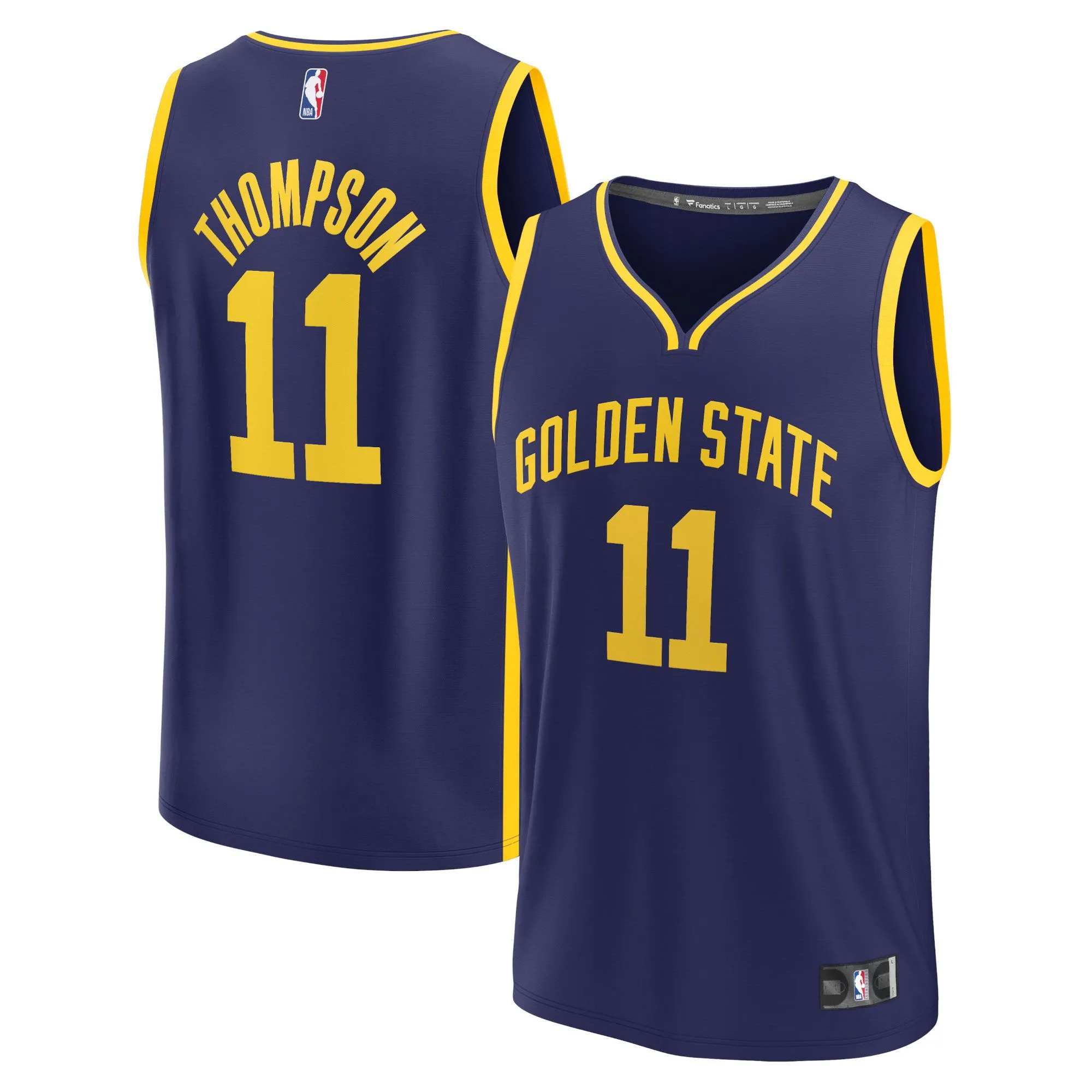 Klay Thompson Golden State Warriors Fanatics Branded Fast Break Replica Player Jersey - Statement Edition - Navy