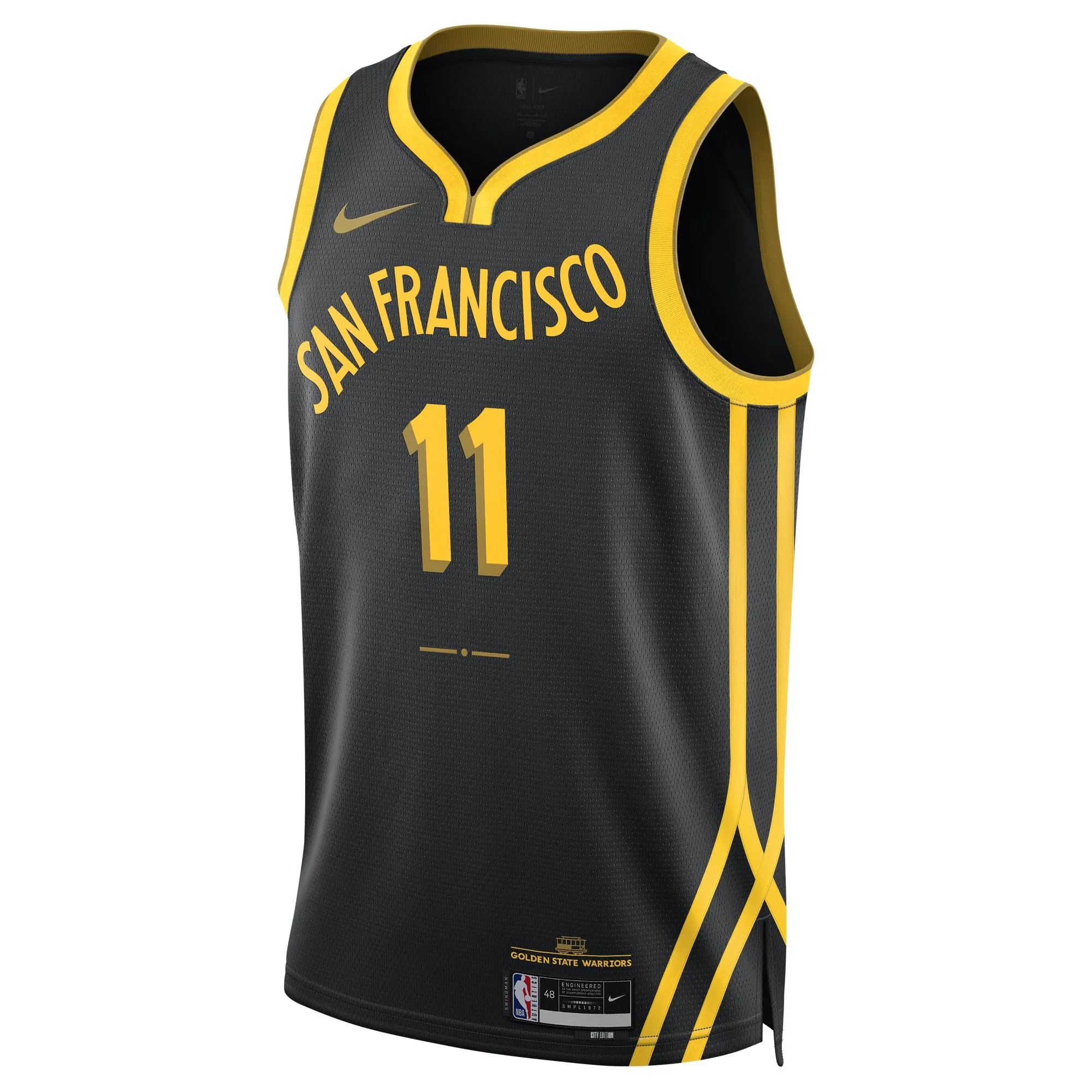 Klay Thompson Golden State Warriors  Unisex 2023/24 Swingman Jersey - Black - City Edition