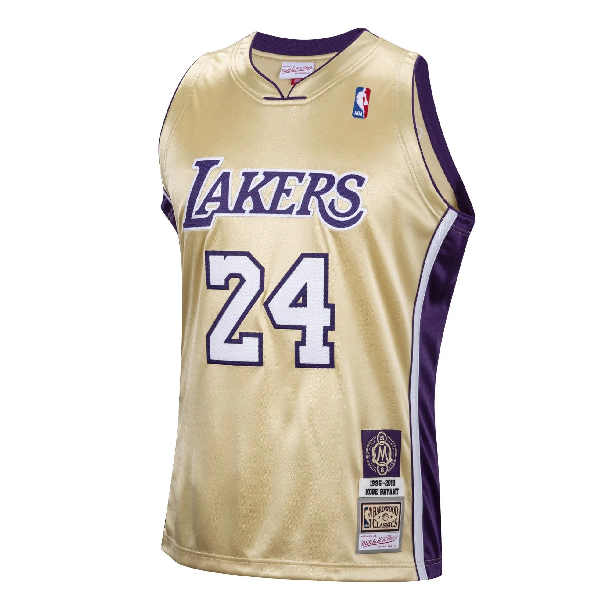 Kobe Bryant Los Angeles Lakers Mitchell & Ness Hall Of Fame Class Of 2020 24  Hardwood Classics Jersey - Gold