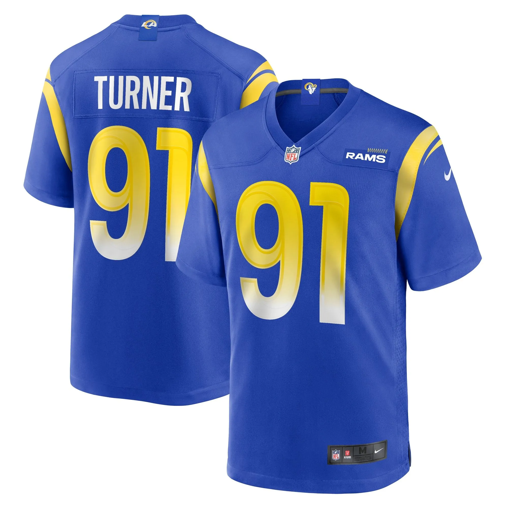 Kobie Turner Los Angeles Rams  Home Game Jersey - Royal