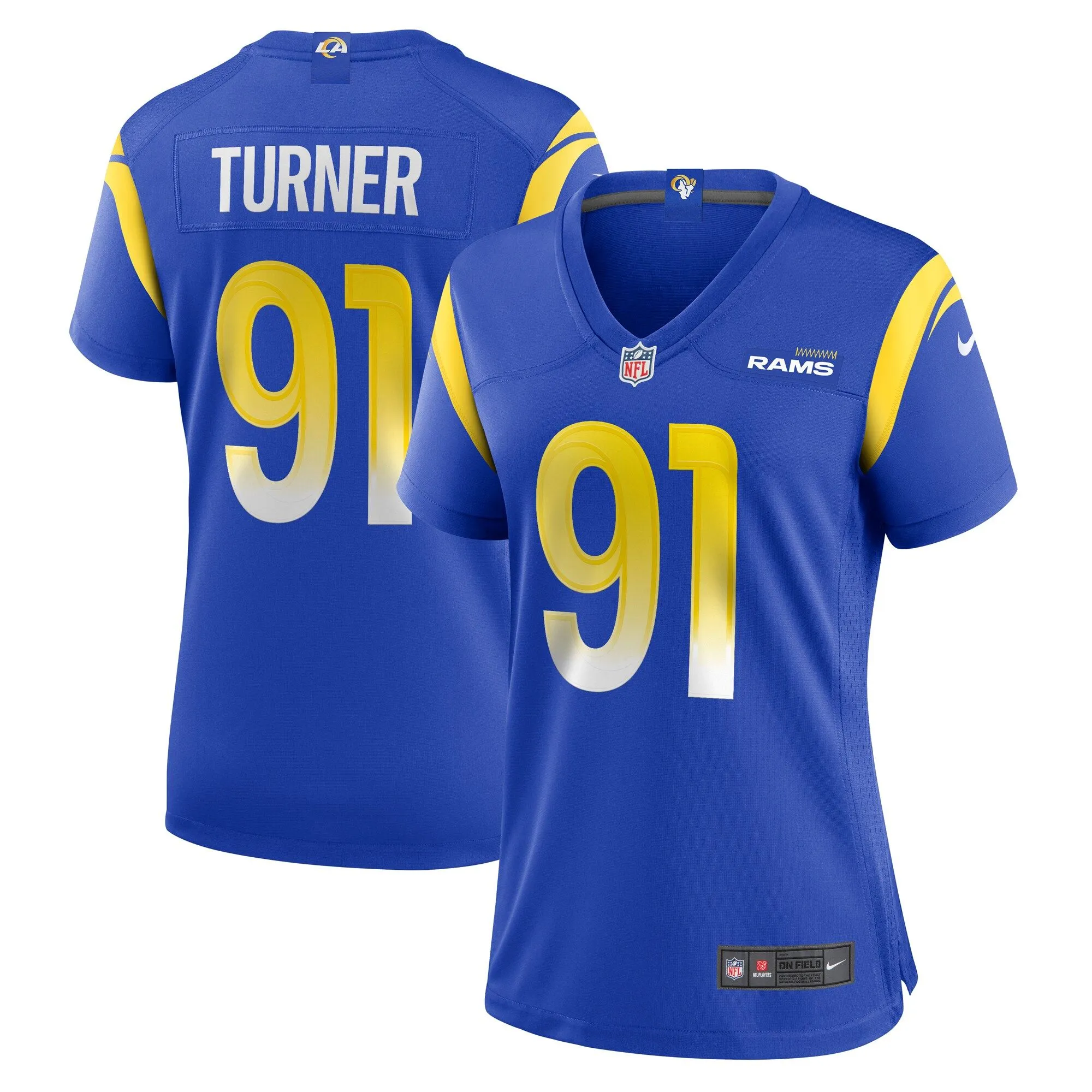 Kobie Turner Los Angeles Rams  Women's Home Game Jersey - Royal