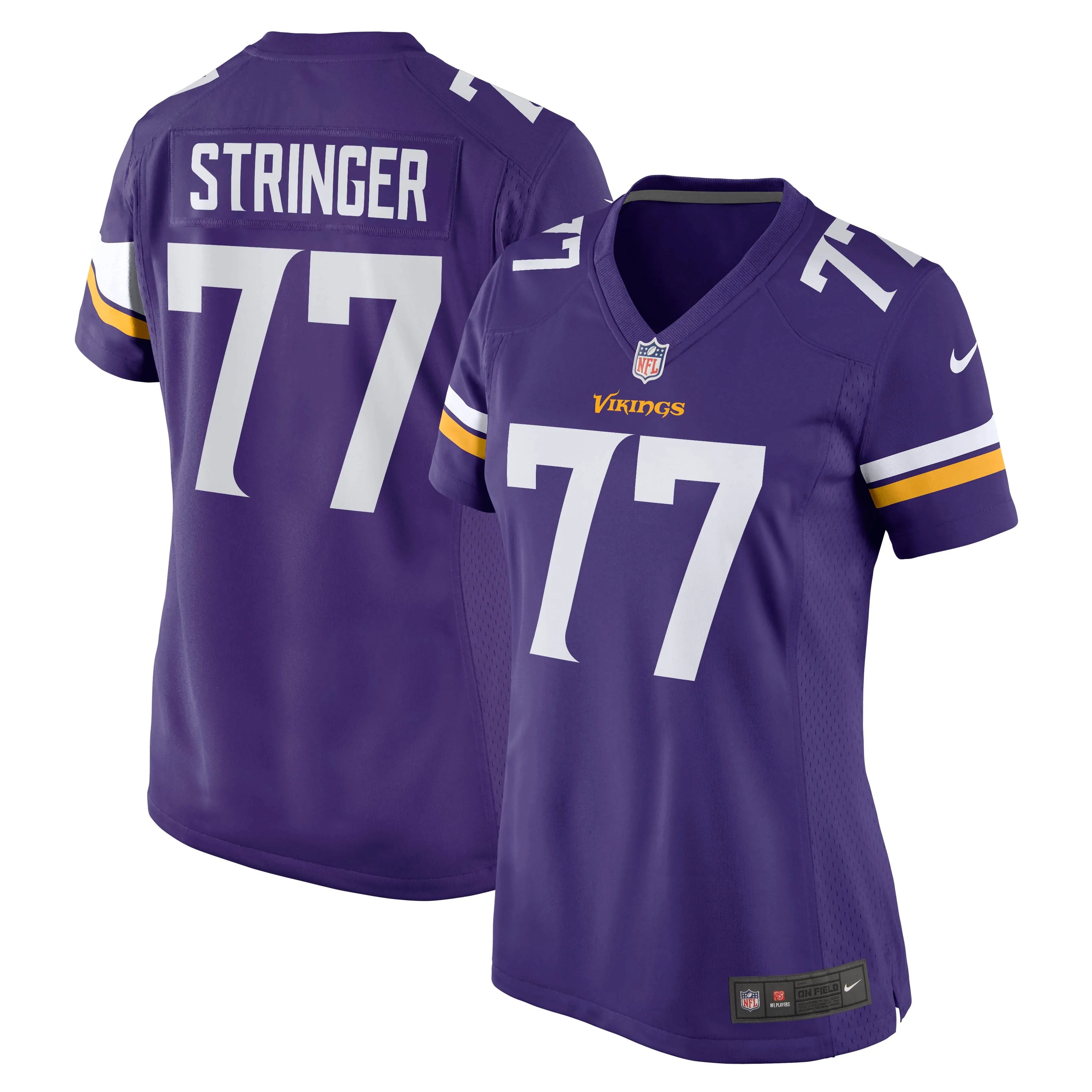 Korey Stringer Minnesota Vikings  Women's Retired Player Jersey - Purple