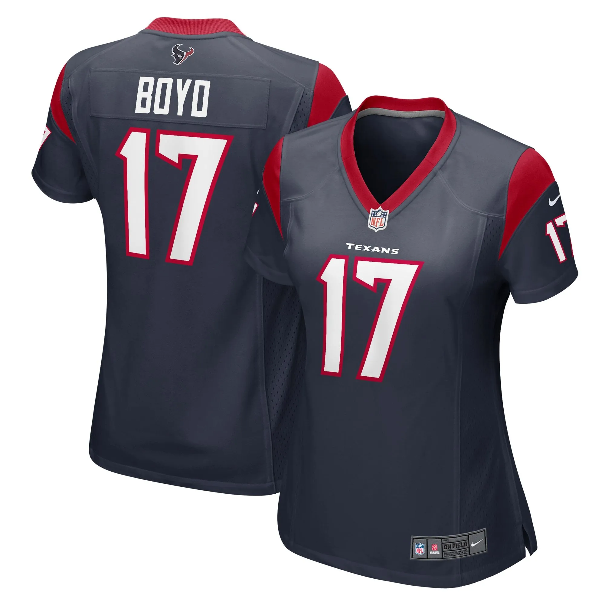 Kris Boyd Houston Texans  Women's  Game Jersey -  Navy