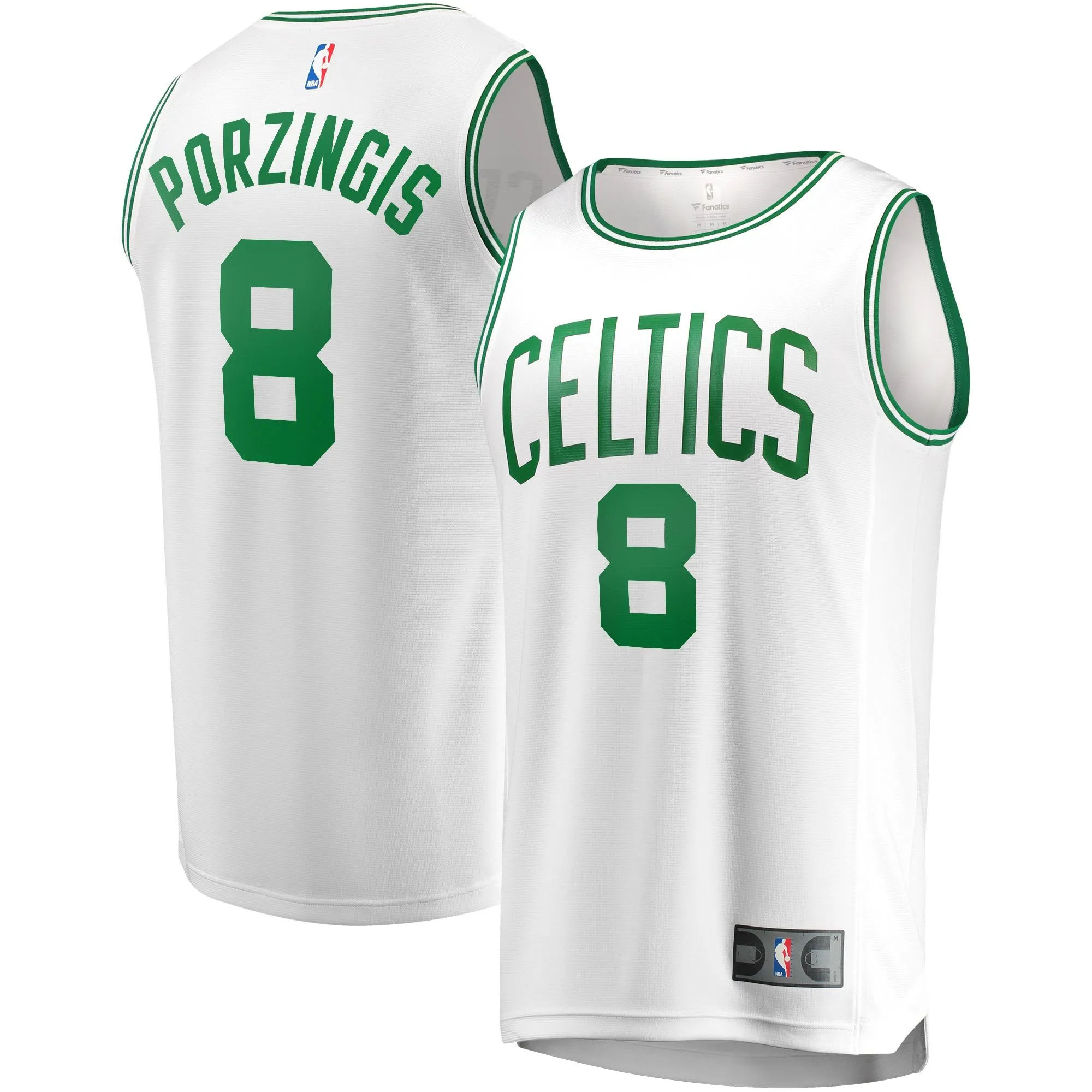 Kristaps Porzingis Boston Celtics Fanatics Branded Fast Break Player Jersey - Association Edition - White