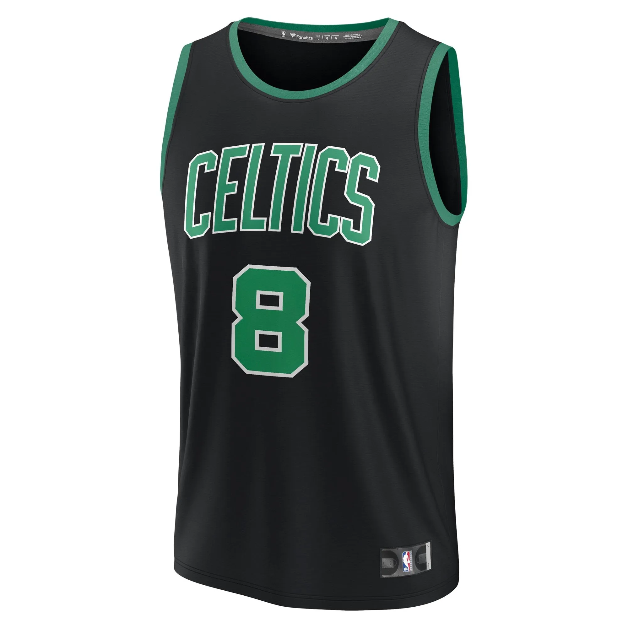 Kristaps Porzingis Boston Celtics Fanatics Branded Fast Break Player Jersey - Statement Edition - Black