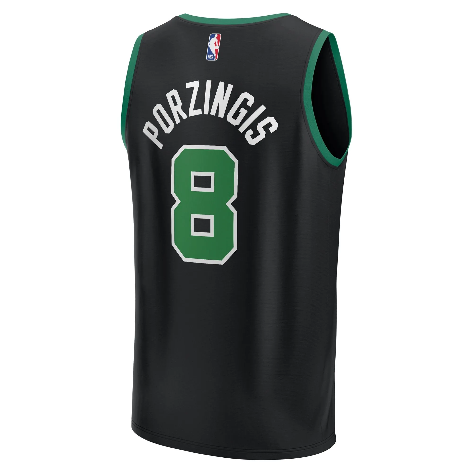 Kristaps Porzingis Boston Celtics Fanatics Branded Fast Break Player Jersey - Statement Edition - Black