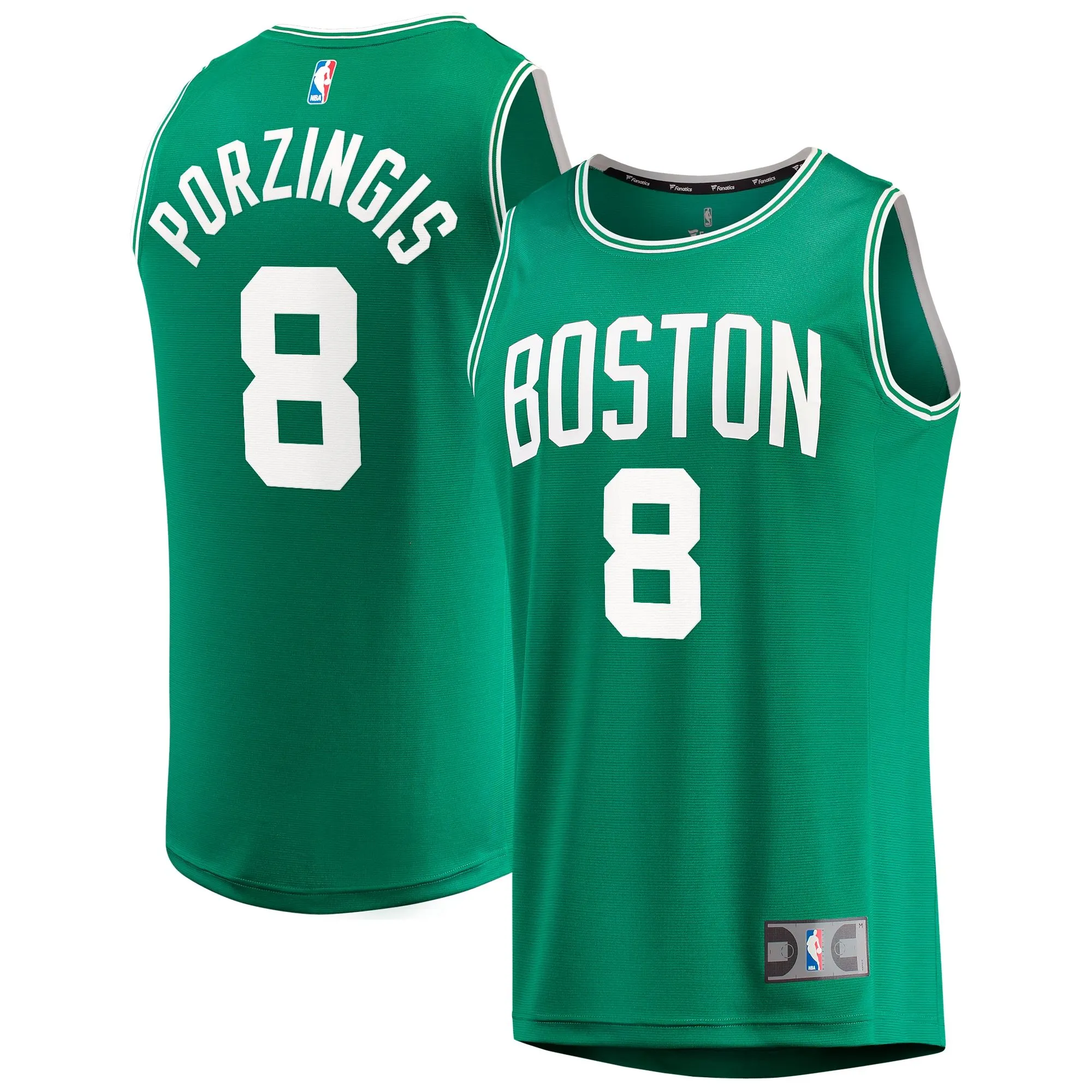 Kristaps Porzingis Boston Celtics Fanatics Branded Youth Fast Break Player Jersey - Icon Edition - Kelly Green