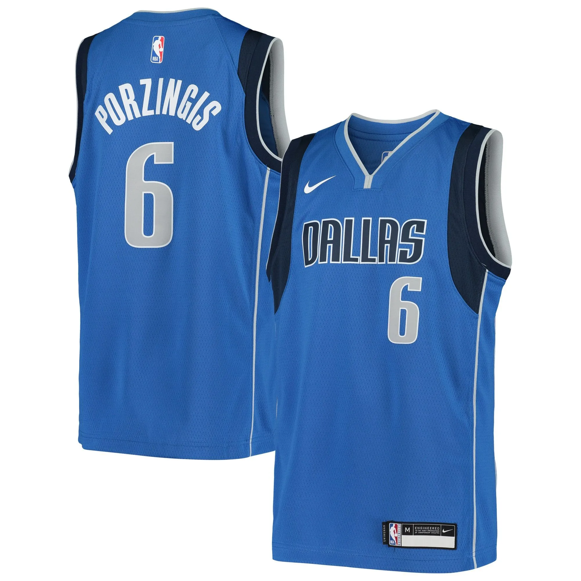 Kristaps Porzingis Dallas Mavericks  Youth Swingman Jersey - Icon Edition - Blue