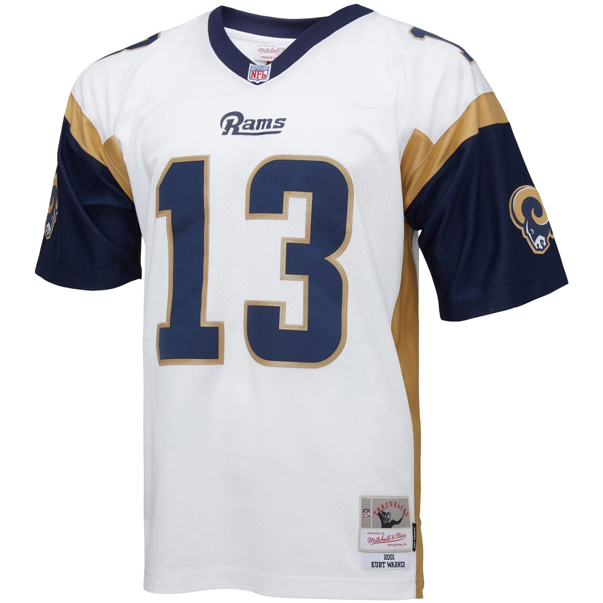 Kurt Warner Los Angeles Rams Mitchell & Ness Big & Tall 2001 Retired Player Replica Jersey - White