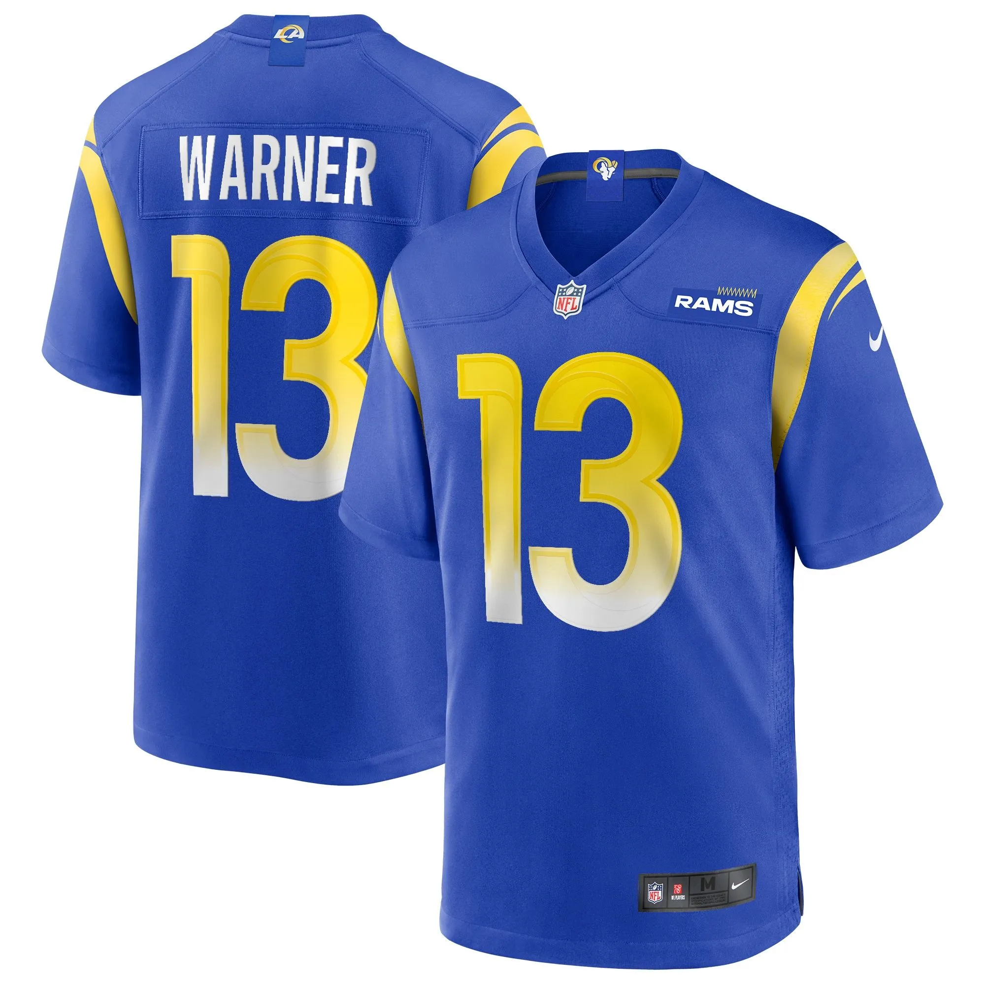 Kurt Warner Los Angeles Rams  Game Retired Player Jersey - Royal