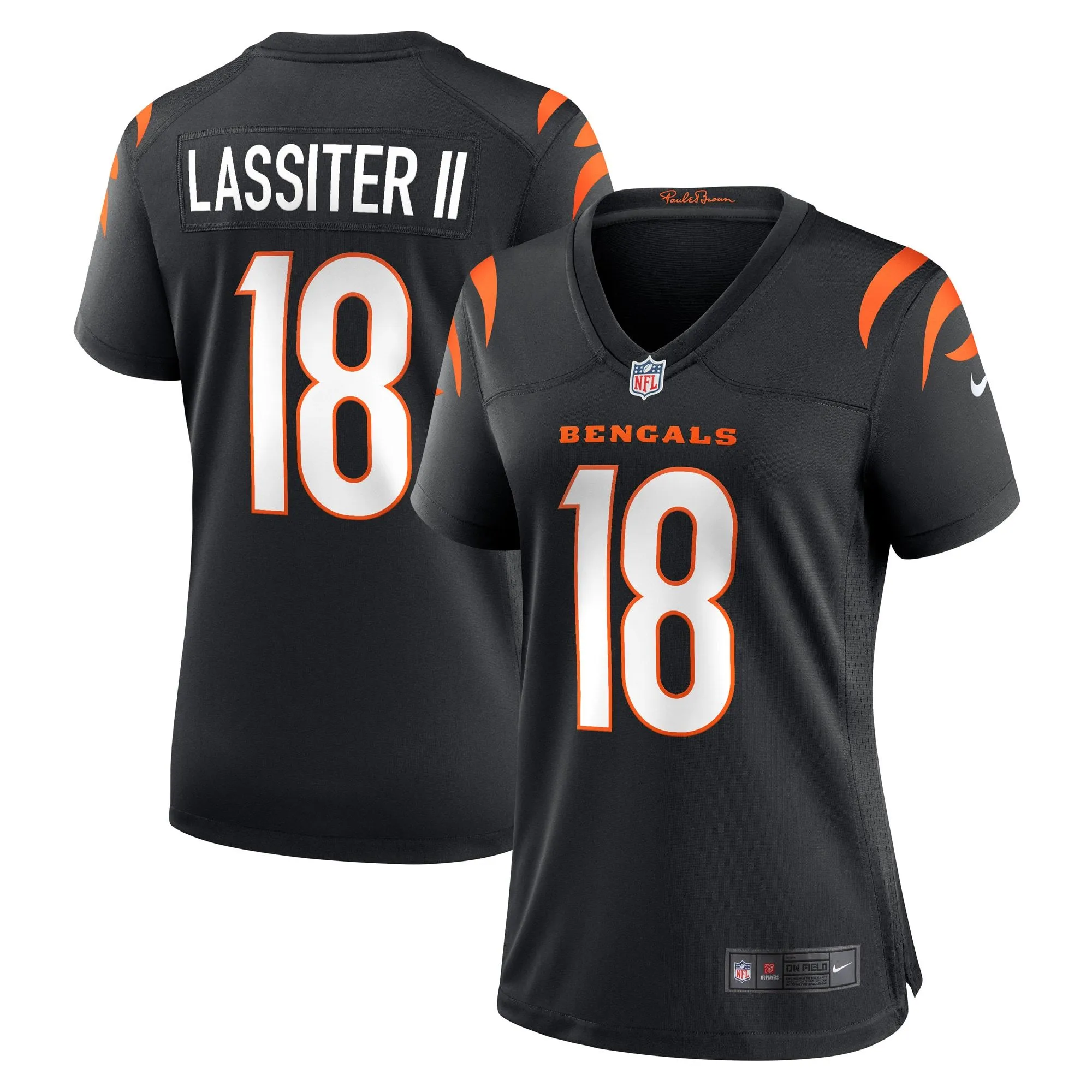 Kwamie Lassiter II Cincinnati Bengals  Women's Game Player Jersey - Black