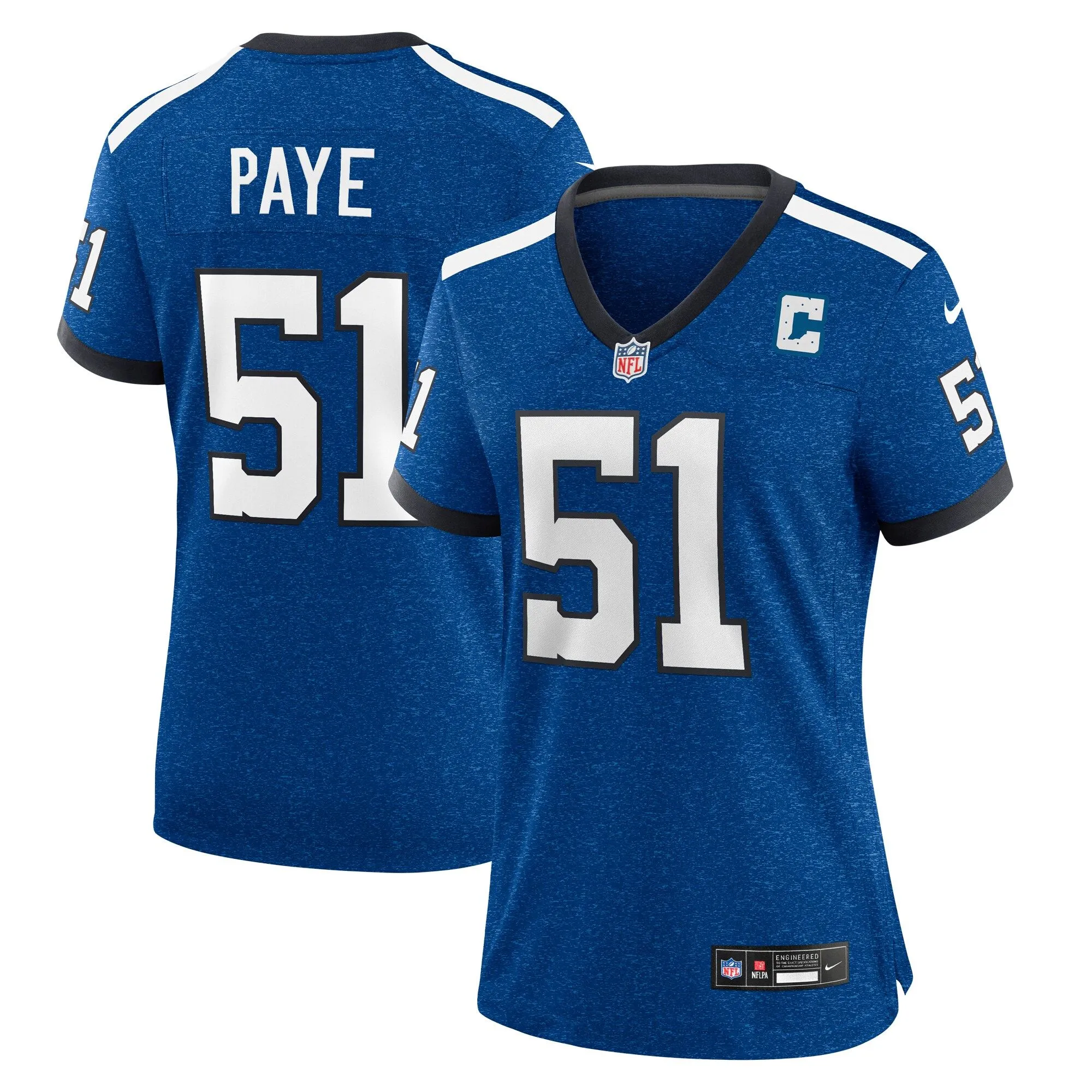 Kwity Paye Indianapolis Colts  Women's Indiana Nights Alternate Game Jersey - Royal