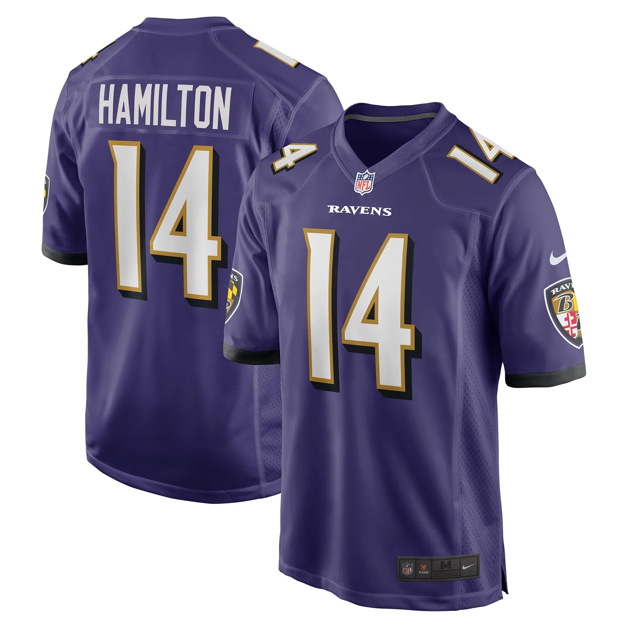 Kyle Hamilton Baltimore Ravens  Player Game Jersey - Purple