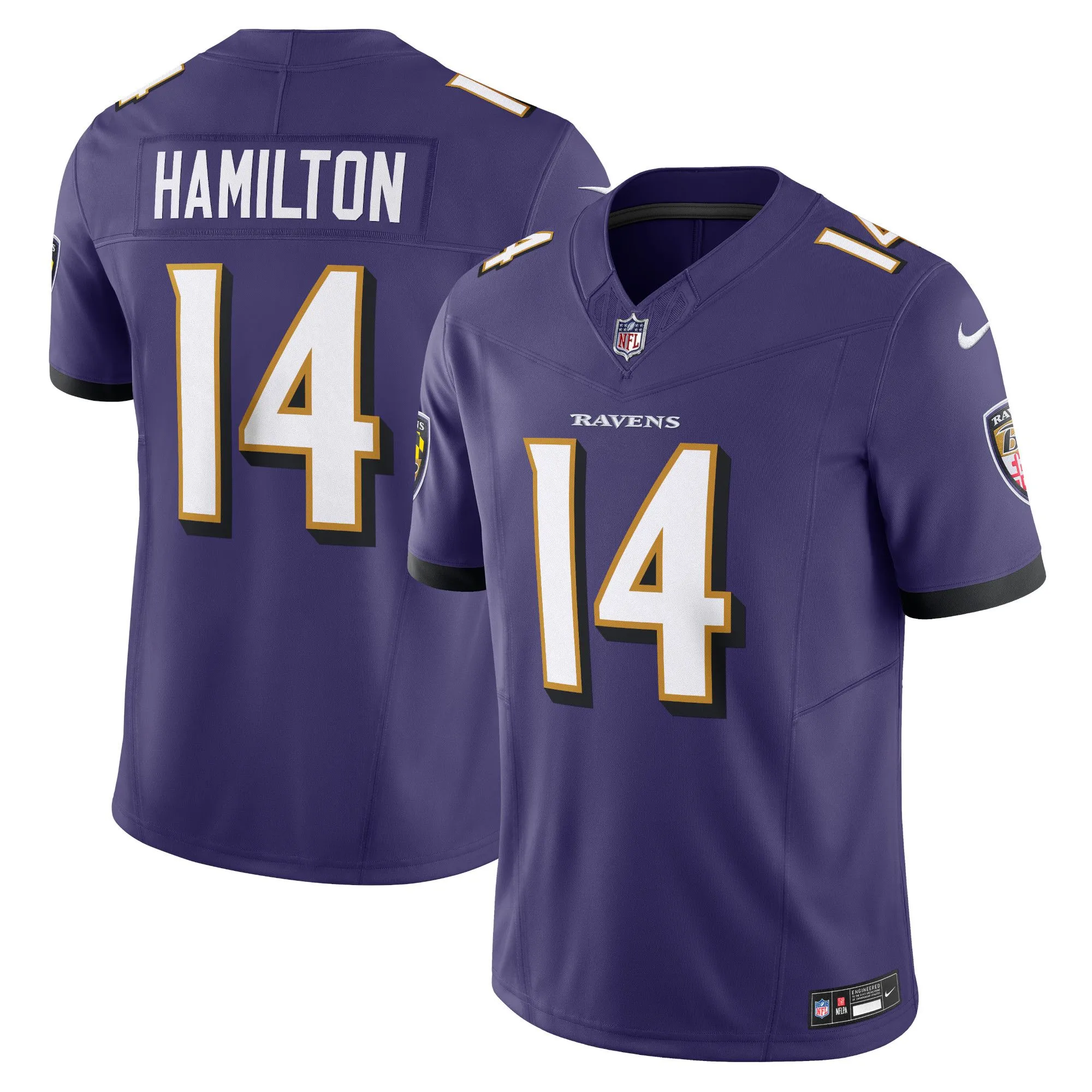 Kyle Hamilton Baltimore Ravens  Vapor F.U.S.E. Limited Jersey - Purple