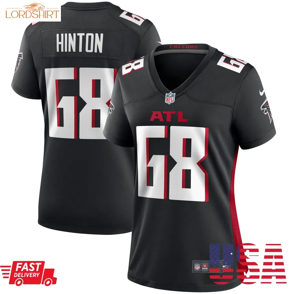 Kyle Hinton Atlanta Falcons  Women's Team Game Jersey    Black