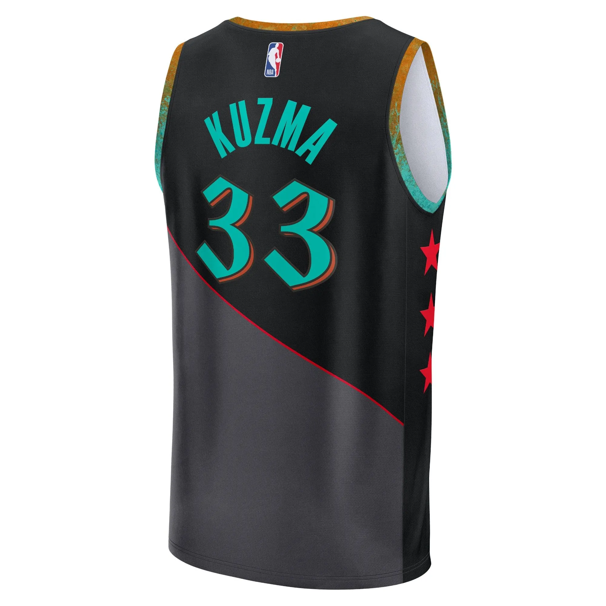 Kyle Kuzma Washington Wizards Fanatics Branded Fast Break Jersey - Black - City Edition