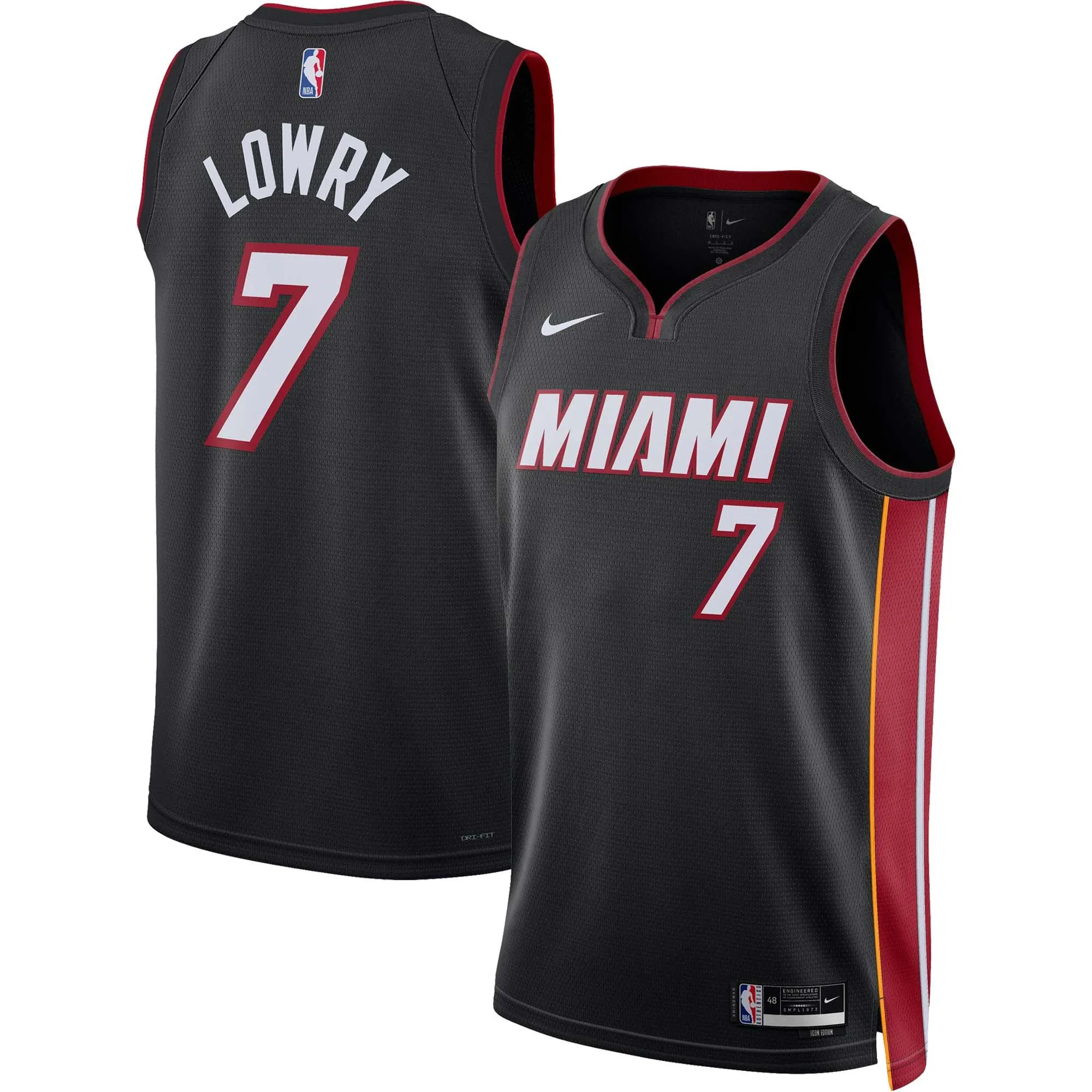 Kyle Lowry Miami Heat  Unisex Swingman Jersey - Icon Edition - Black