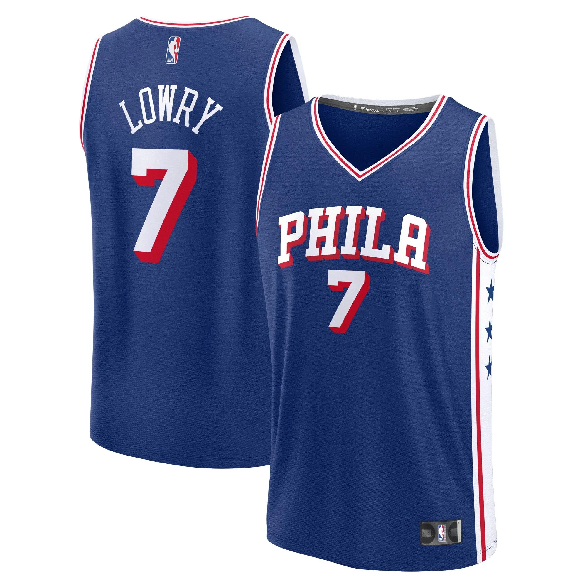 Kyle Lowry Philadelphia 76ers Fanatics Branded Fast Break Player Jersey - Icon Edition - Royal