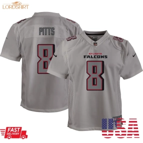 Kyle Pitts Atlanta Falcons  Youth Atmosphere Game Jersey   Gray