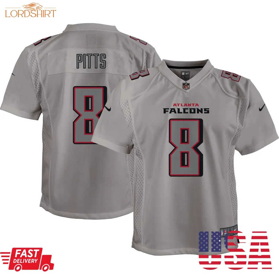 Kyle Pitts Atlanta Falcons  Youth Atmosphere Game Jersey   Gray