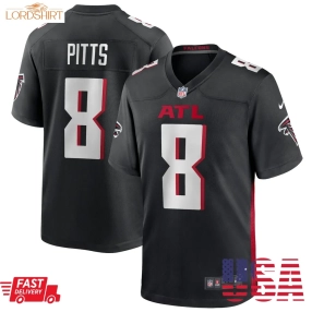 Kyle Pitts Atlanta Falcons  Youth Game Jersey   Black