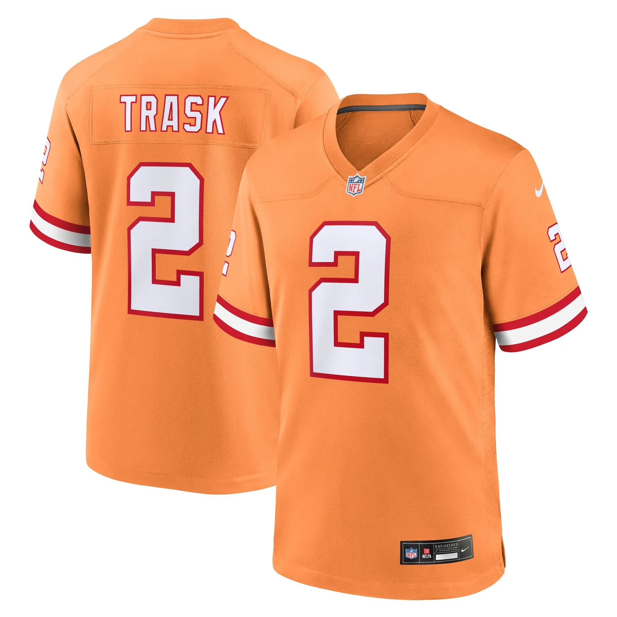 Kyle Trask Tampa Bay Buccaneers  Throwback Game Jersey - Orange