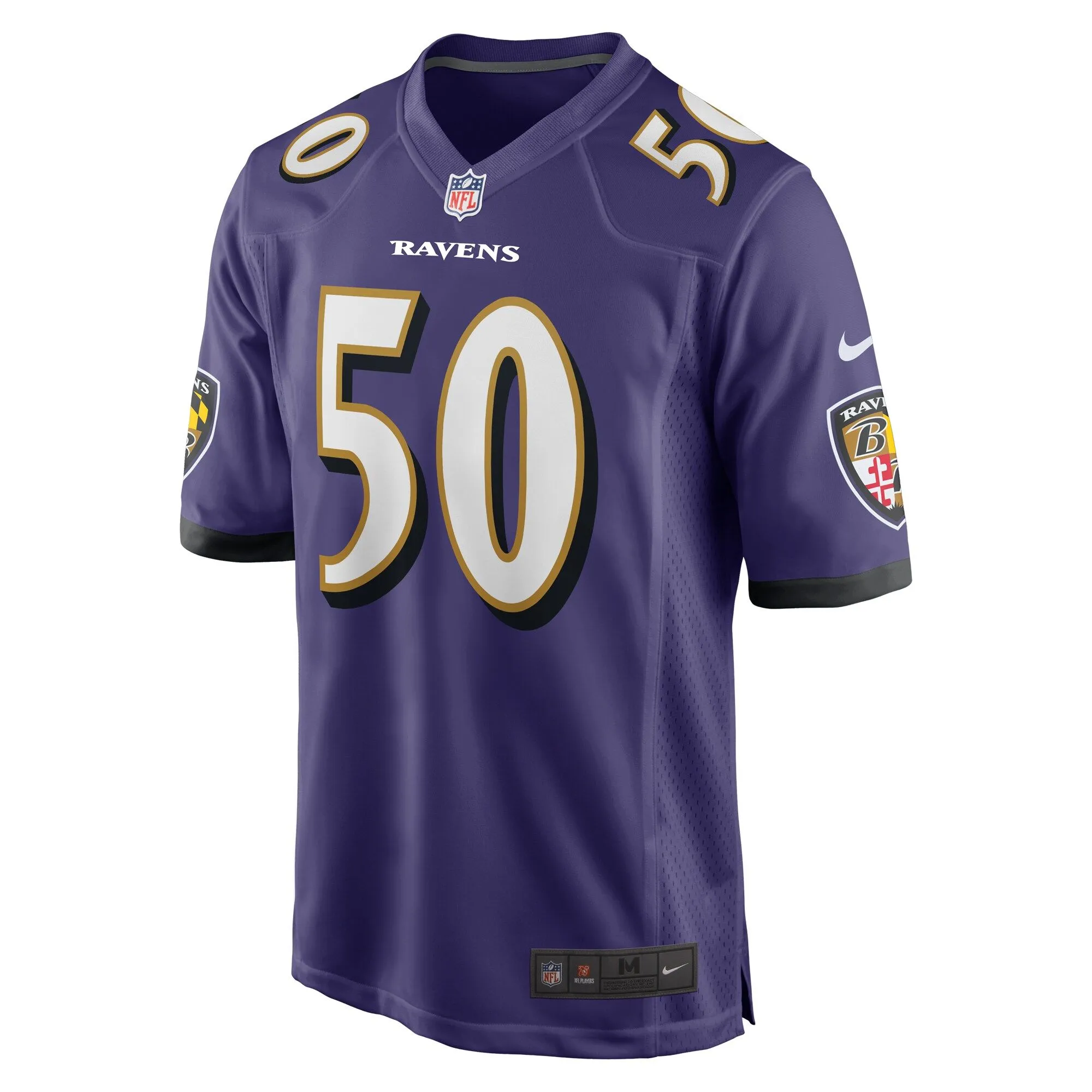 Kyle Van Noy Baltimore Ravens   Game Jersey -  Purple