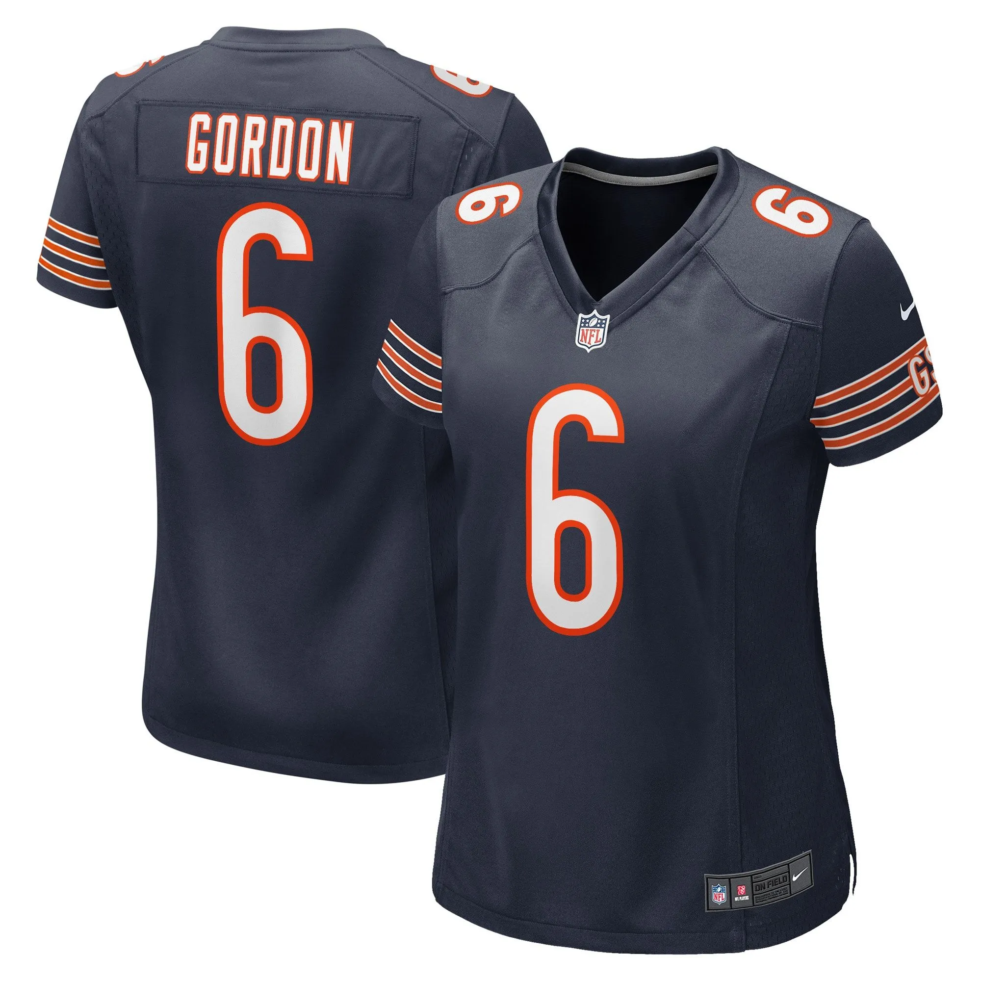 Kyler Gordon Chicago Bears  Women's Game Player Jersey - Navy