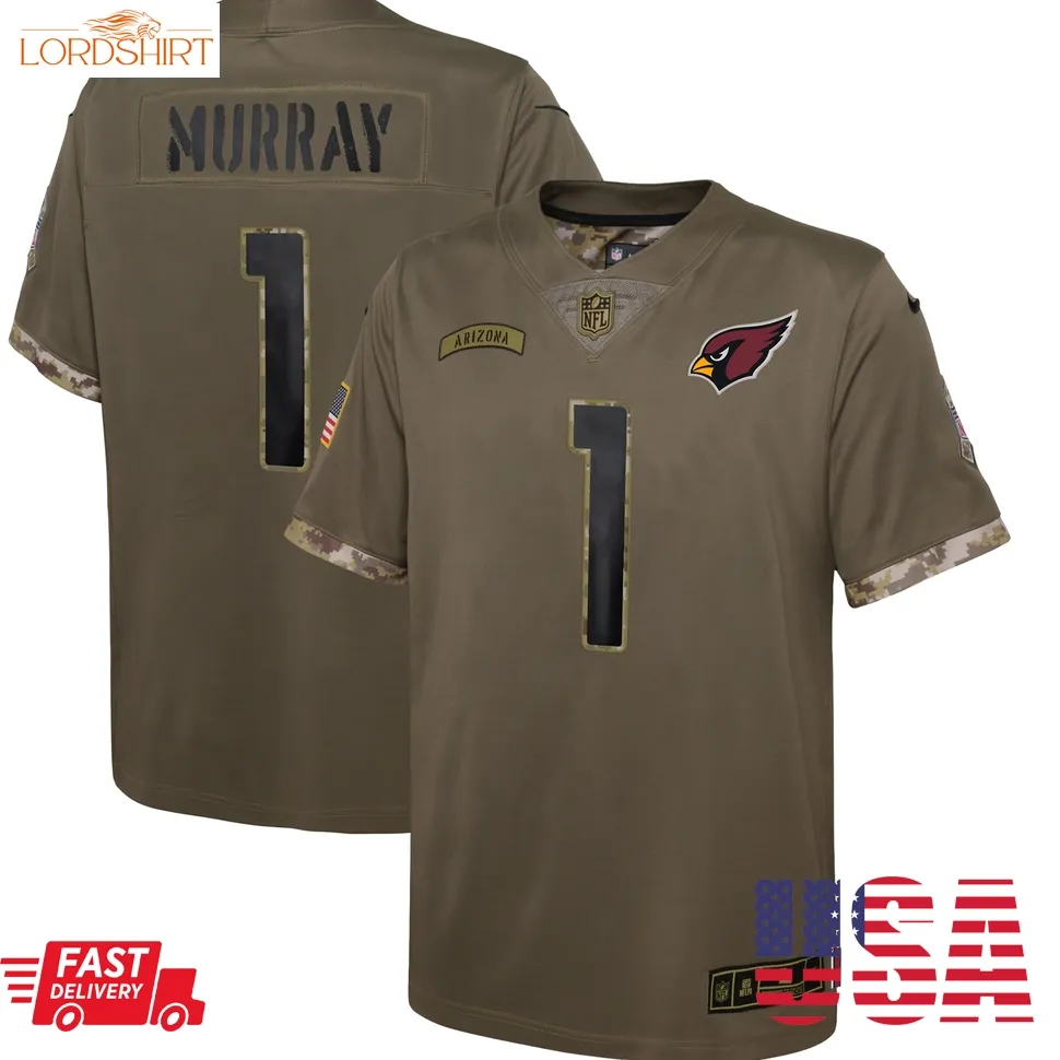 Kyler Murray Arizona Cardinals  Youth 2022 Salute To Service Player Limited Jersey   Olive